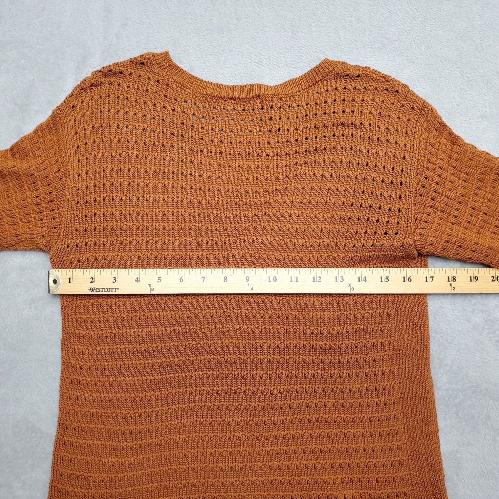 Talbots Talbots Sweater Womens Small Brown Cotton Blend 3/4 Sleeve Knit Texture Pullover Casual Mens? Girls? Size S / US 4 / IT 40 - 7 Thumbnail