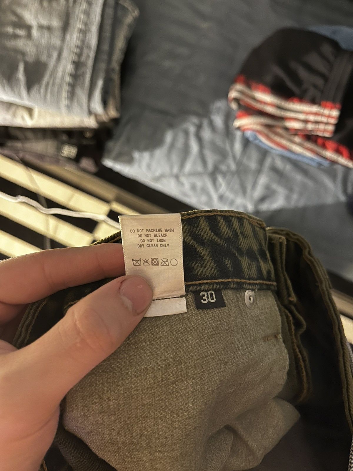 Designer × Japanese Brand Mimchik acid washed wide legged carpenter pants Size US 31 - 5 Thumbnail