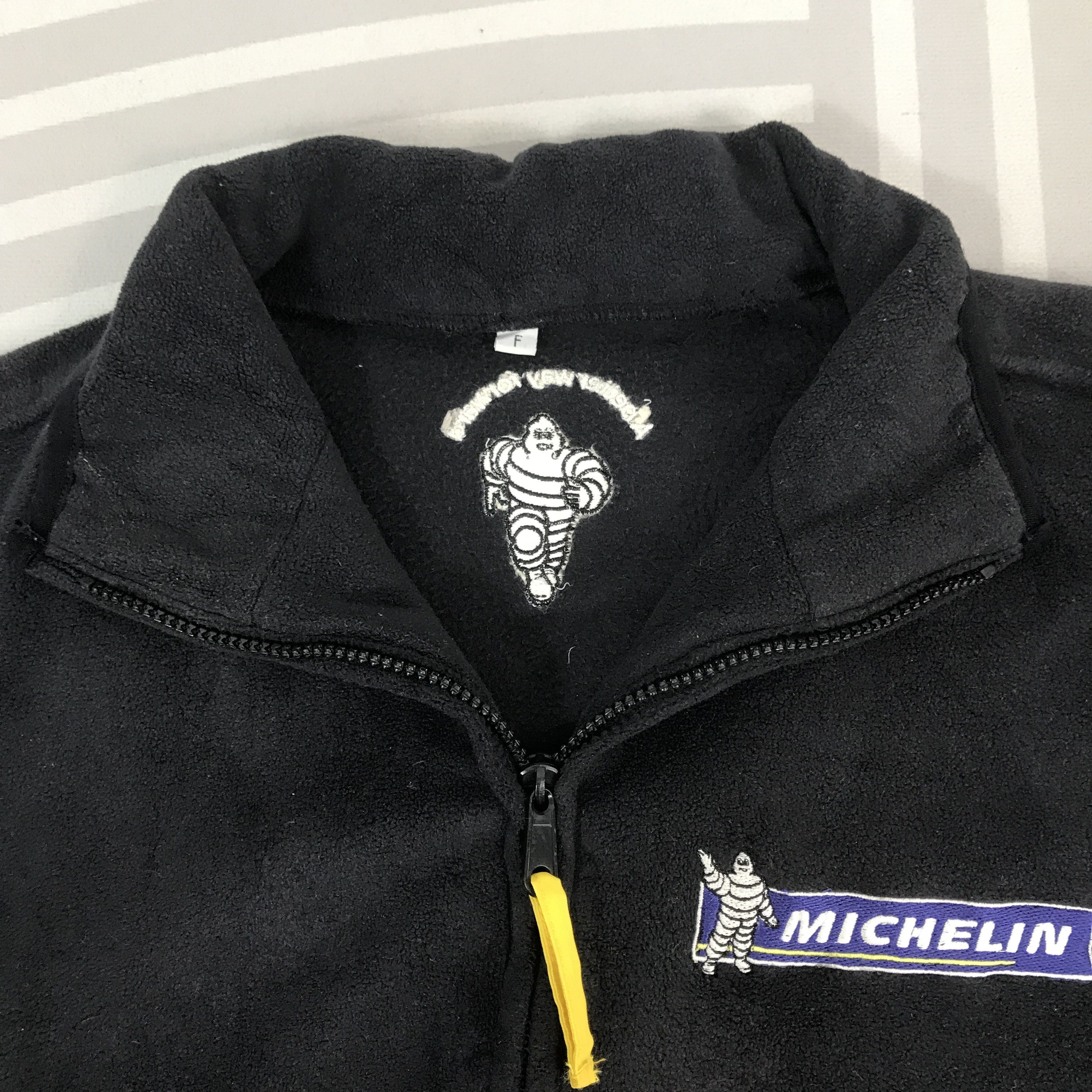 Japanese Brand Vintage Michelin tyre fleece racing team Jacket Size US L / EU 52-54 / 3 - 8 Thumbnail