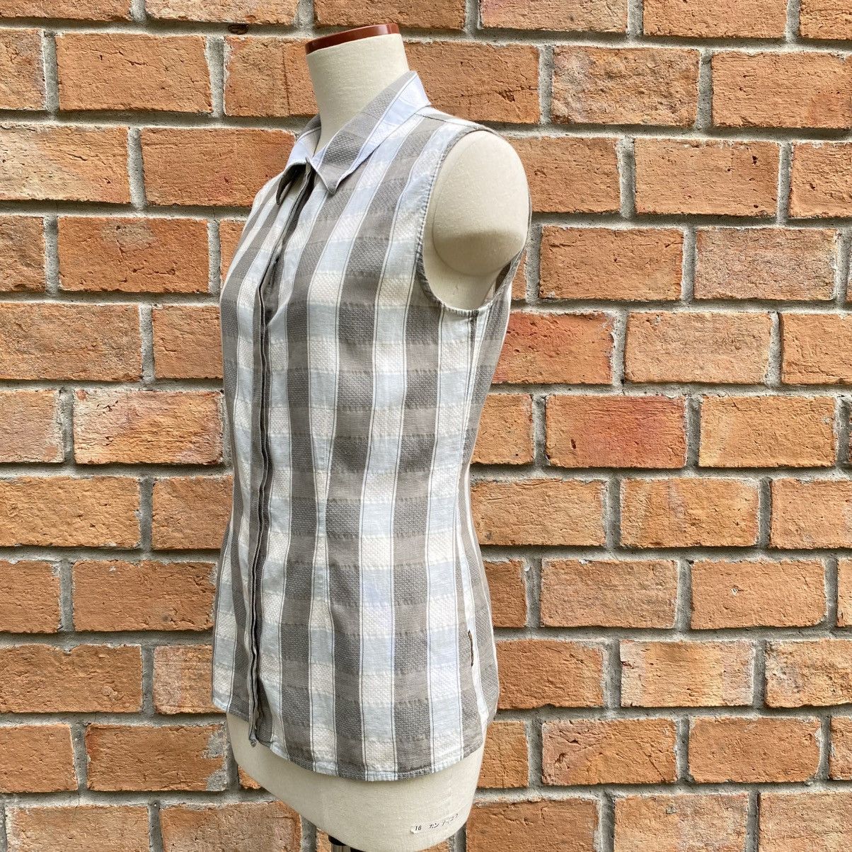 Armani ARMANI JEANS Sleeveless Check Shirt Size M / US 6-8 / IT 42-44 - 16 Thumbnail