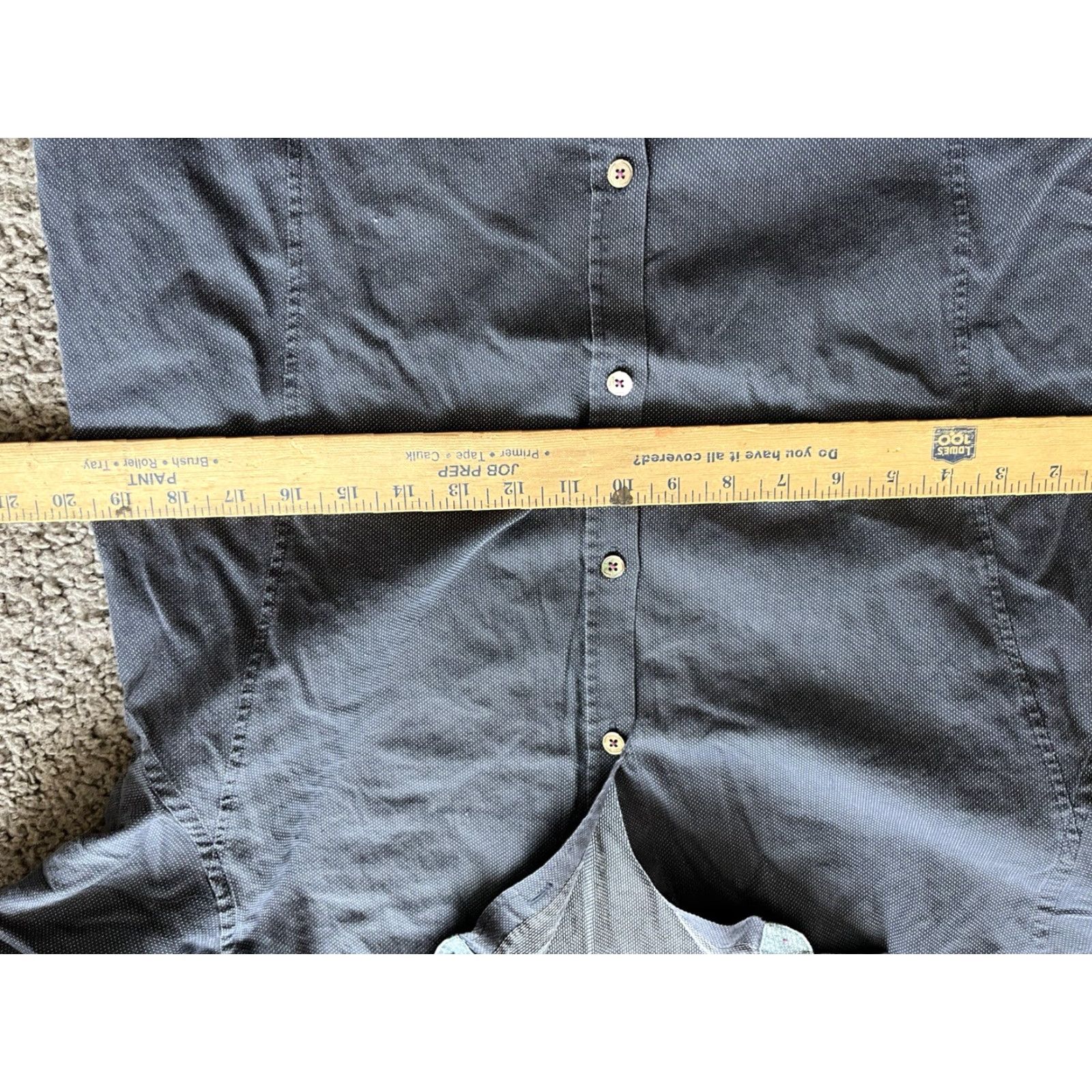Ted Baker VINTAGE Ted Baker London Shirt Adult XL Navy Blue Button Front Long Sleeve 5/XL Mens Size US S / EU 44-46 / 1 - 4 Thumbnail