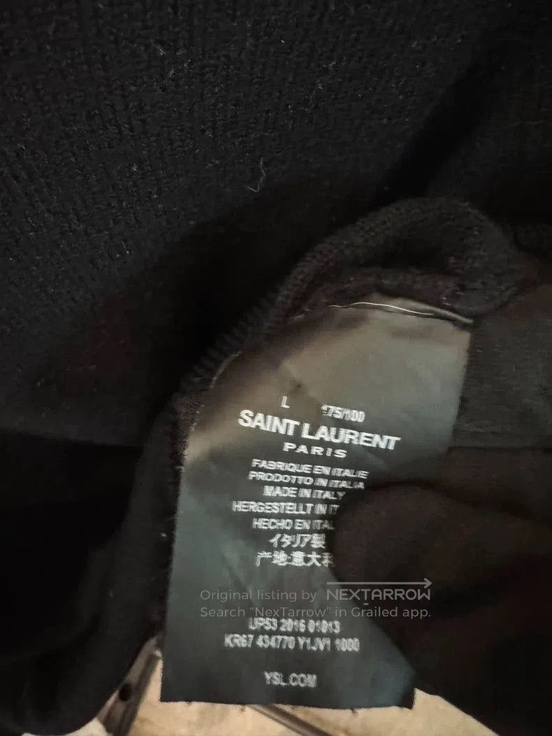 Saint Laurent Paris Saint Laurent 100% Wool Black Sweater. Size US S / EU 44-46 / 1 - 4 Thumbnail