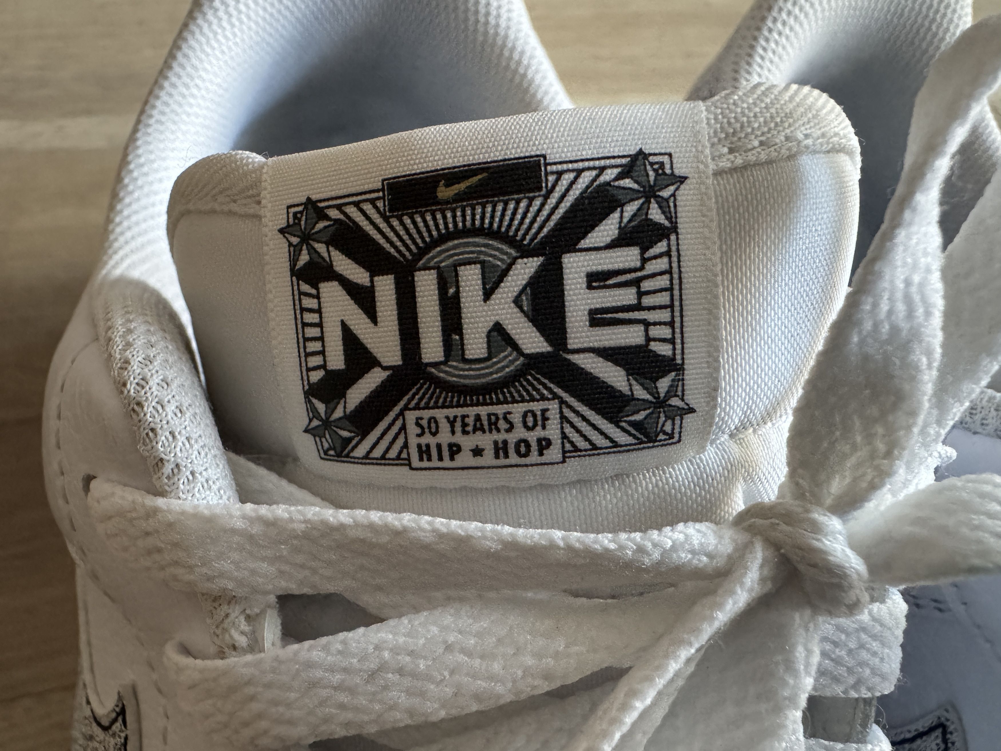 Nike Nike Air Force 1 White/Grey '50 Years of Hip Hop' Sz 12 Size US 12 / EU 45 - 3 Thumbnail