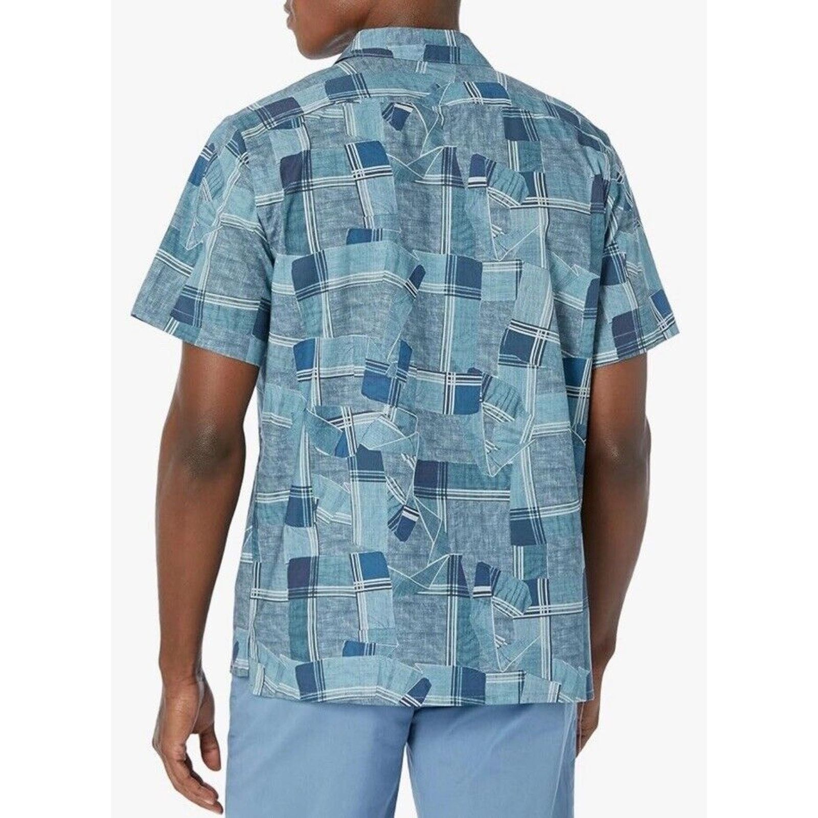 Paul Smith NWT $175 PAUL SMITH Mens Shirt Blue Button Up Short Sleeve Size US M / EU 48-50 / 2 - 2 Thumbnail