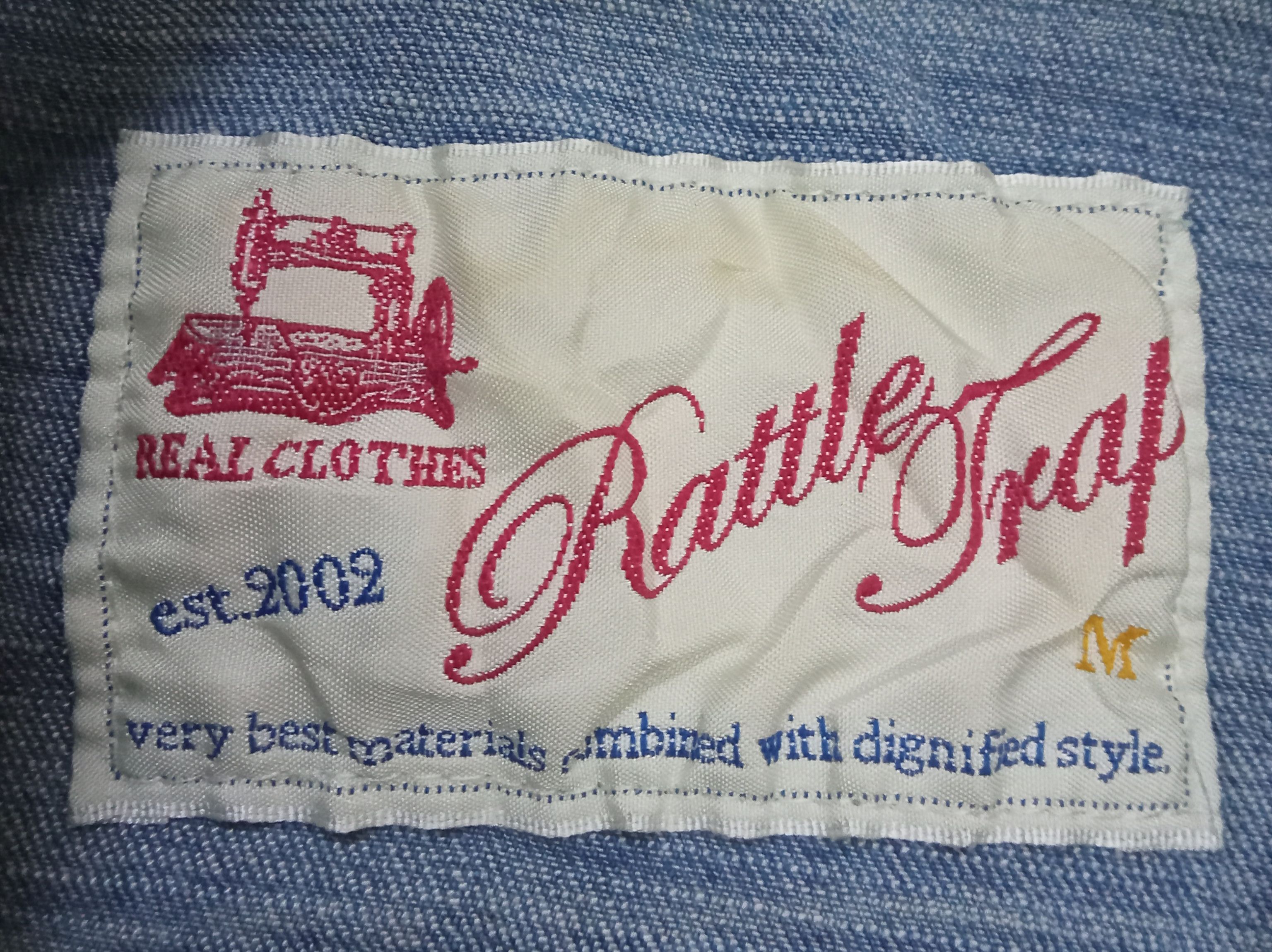 Japanese Brand Rattle Trap Western Denim Snap Button Shirt Size M / US 6-8 / IT 42-44 - 4 Thumbnail
