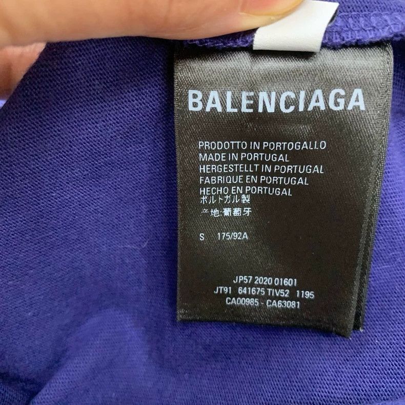 Balenciaga Balenciaga Blue Wave Coke Short Sleeves Size US S / EU 44-46 / 1 - 7 Thumbnail