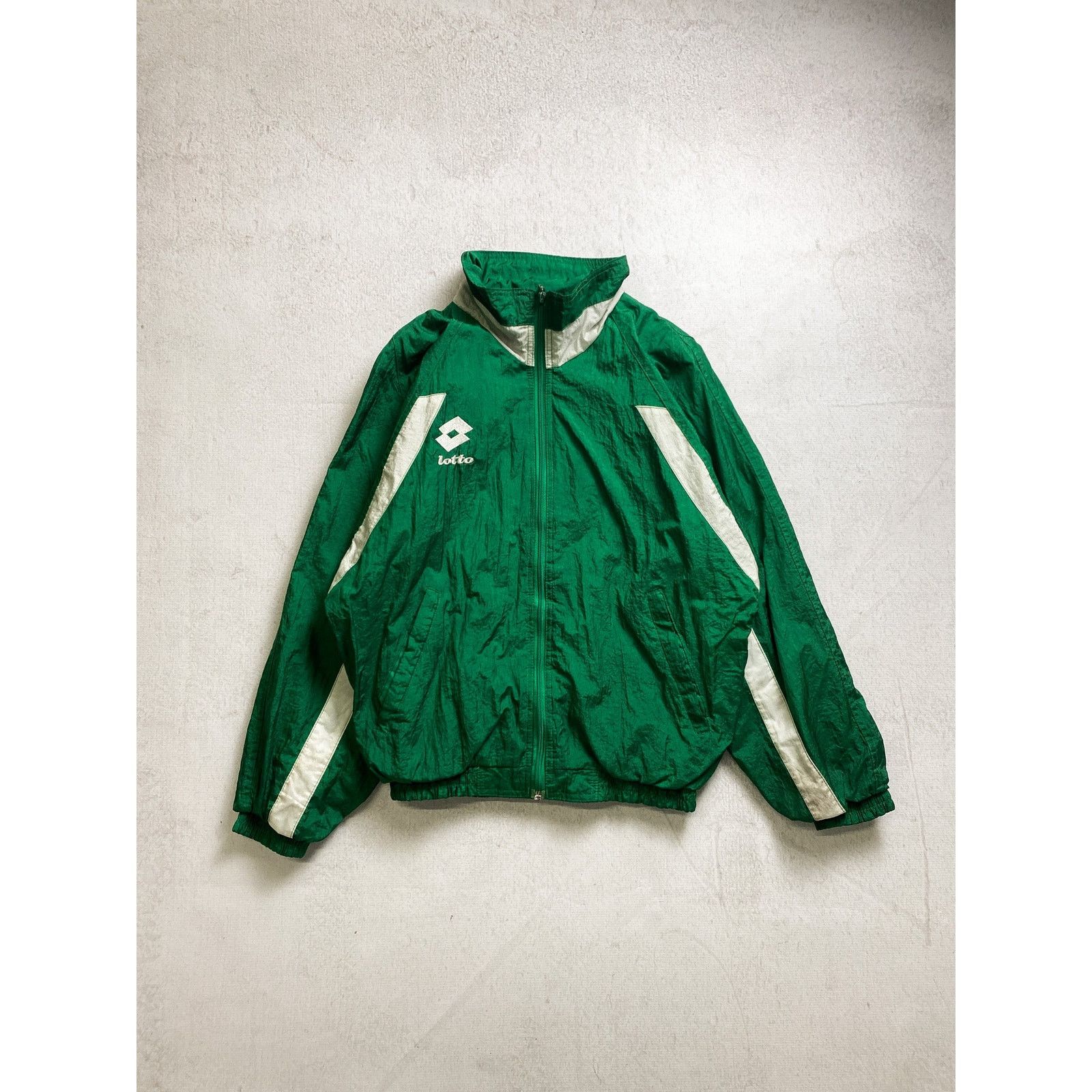 Lotto Sport Vintage 90s Lotto Green Windbreaker - Men's Small Size US S / EU 44-46 / 1 - 1 Thumbnail