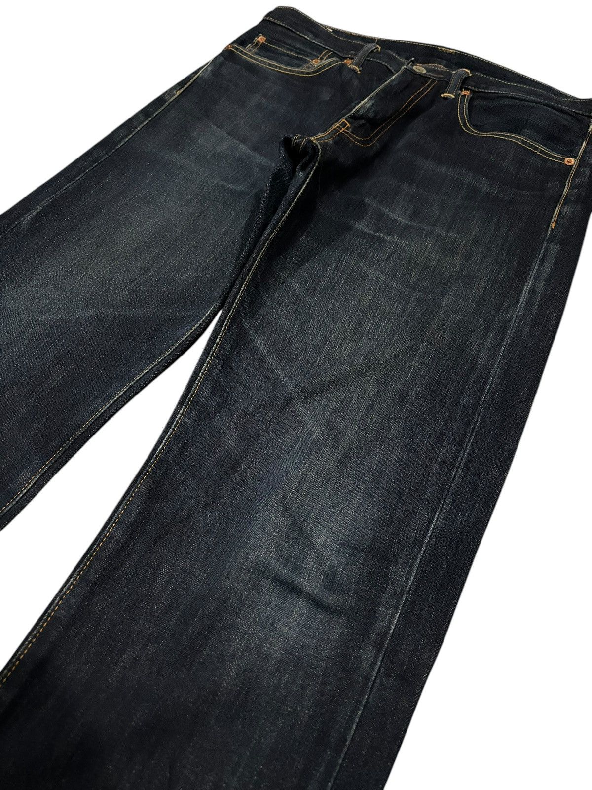 Levi's × Vintage Y2k Vintage Levi’s Lot 505 Faded Straight Cut Denim Jeans Size US 32 / EU 48 - 3 Thumbnail
