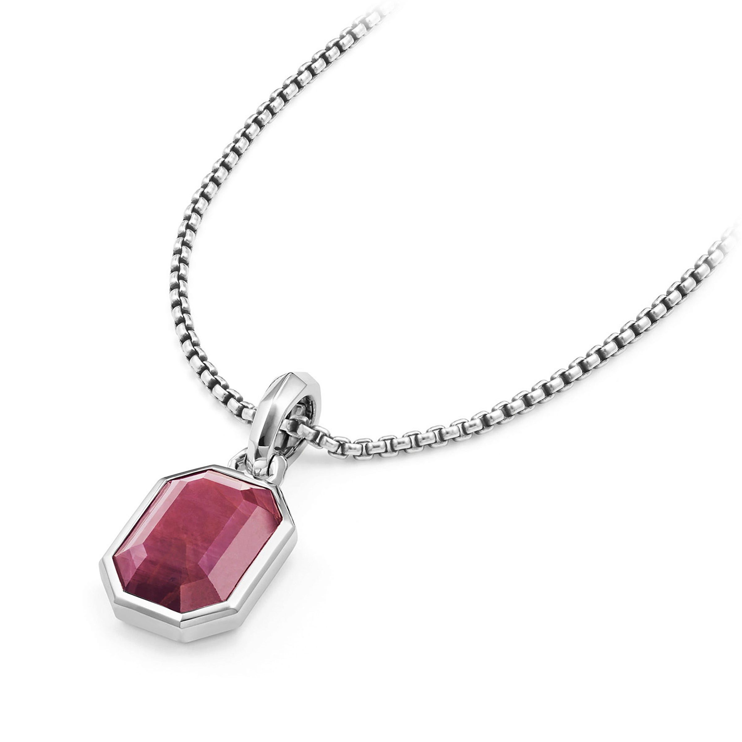David Yurman o1w1db10526 D13320 Size:10/Amulet in Silver with Indian Ruby Size ONE SIZE - 3 Thumbnail