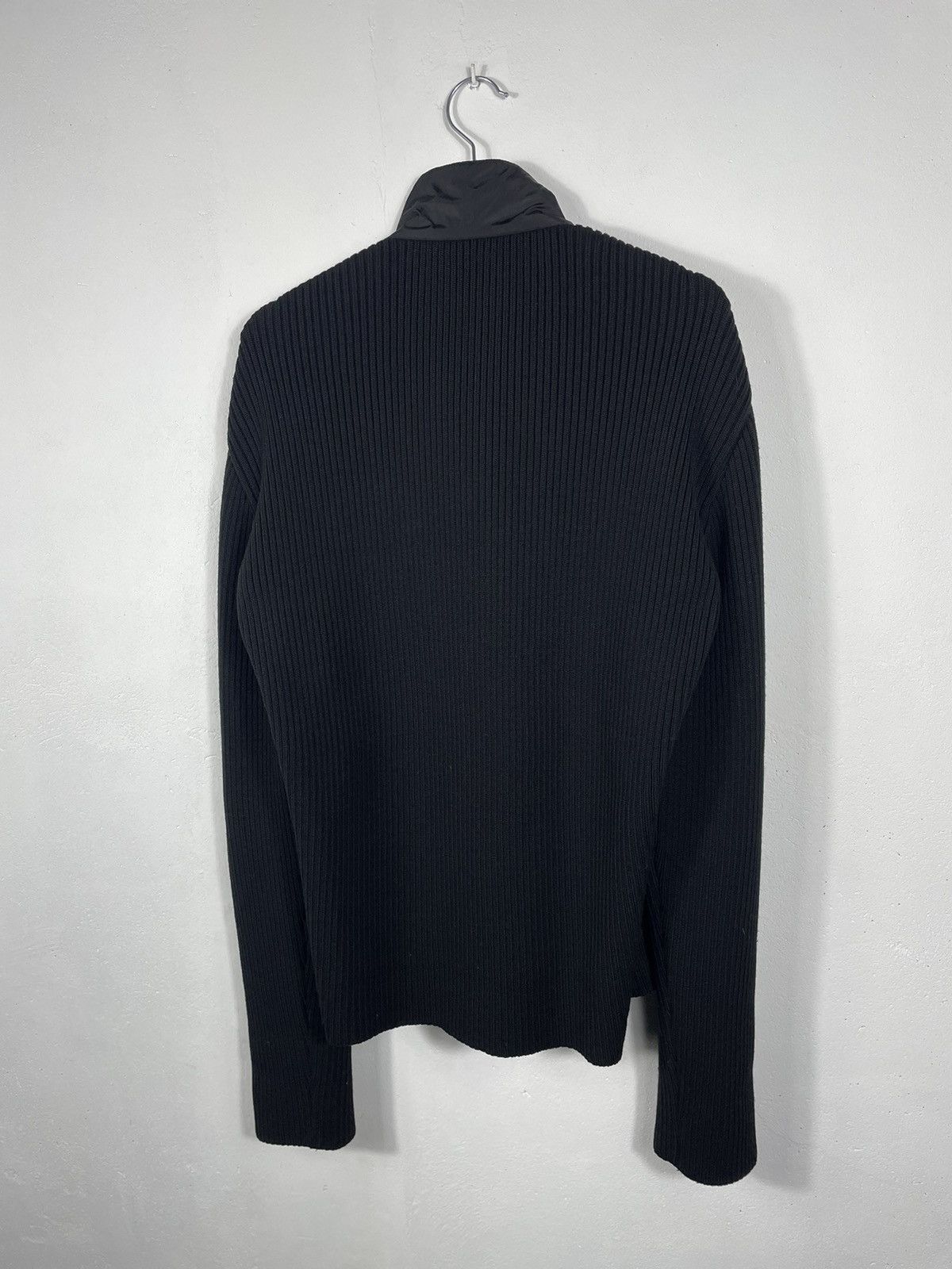 Designer × Prada Prada Wool Nylon Black Knit Light Tricot Jakcet Cardigan Size US M / EU 48-50 / 2 - 9 Thumbnail