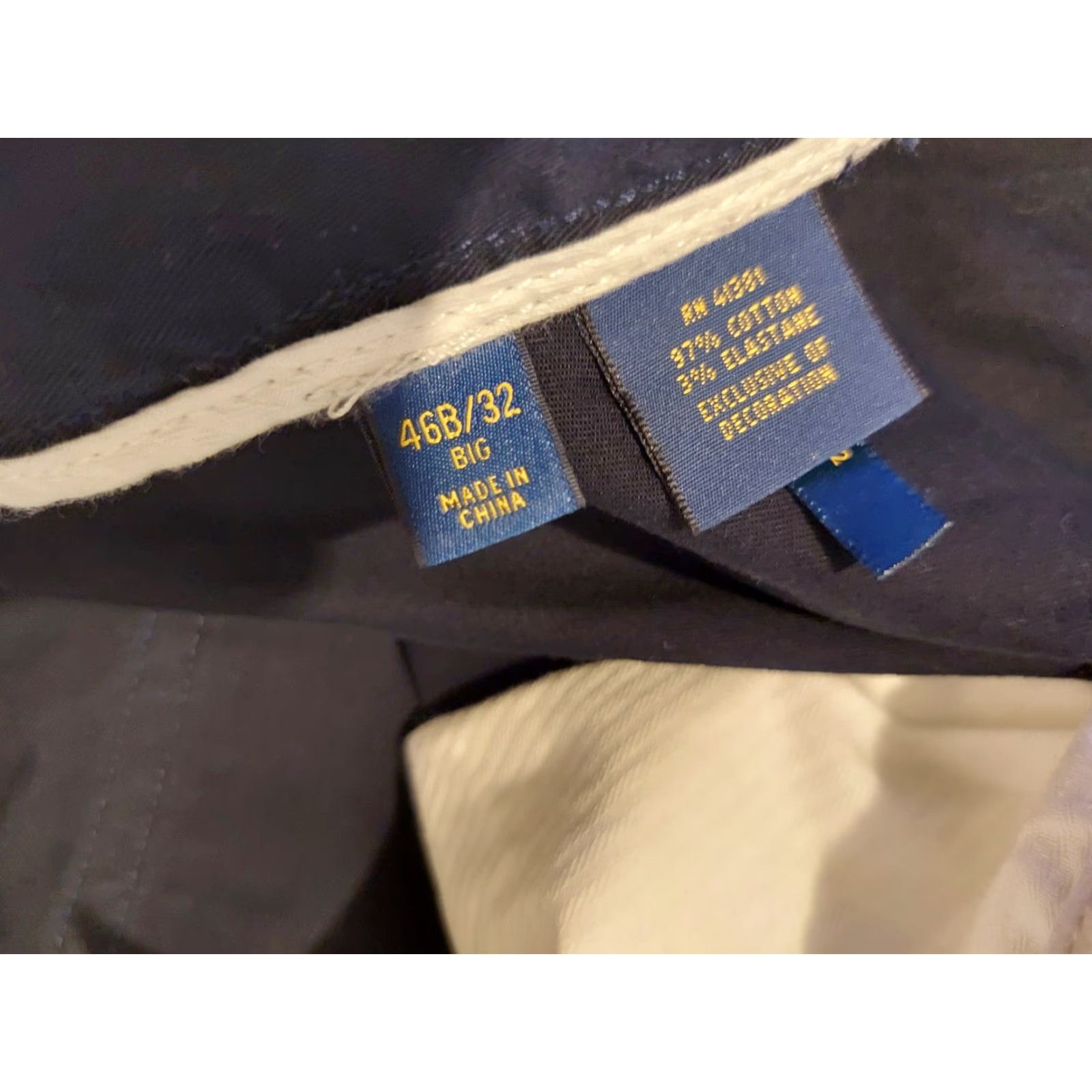 Polo Ralph Lauren Polo Ralph Lauren Jeans 46x32 Navy Blue Classic Straight Jeans - Mens Big & Tall 46 Inseam 32in Blue Slack Pant Size US XXL / EU 58 / 5 - 7 Thumbnail
