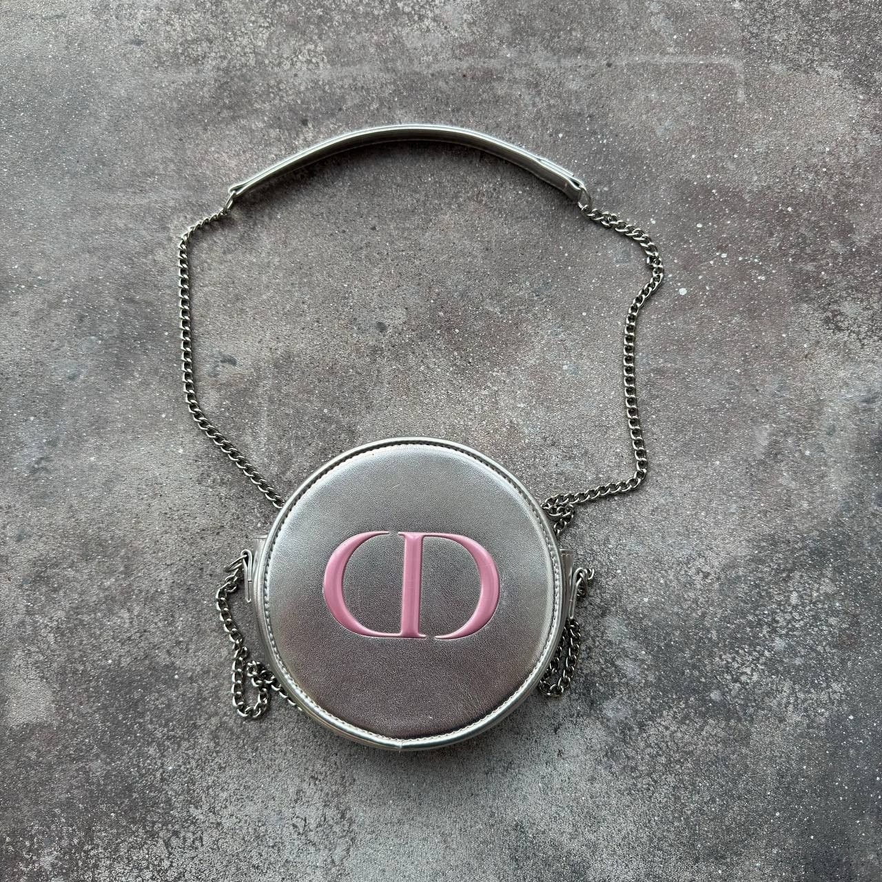 Dior Christian Dior Vintage Beauty Vanity Case Round Makeup Bag Size ONE SIZE - 1 Thumbnail