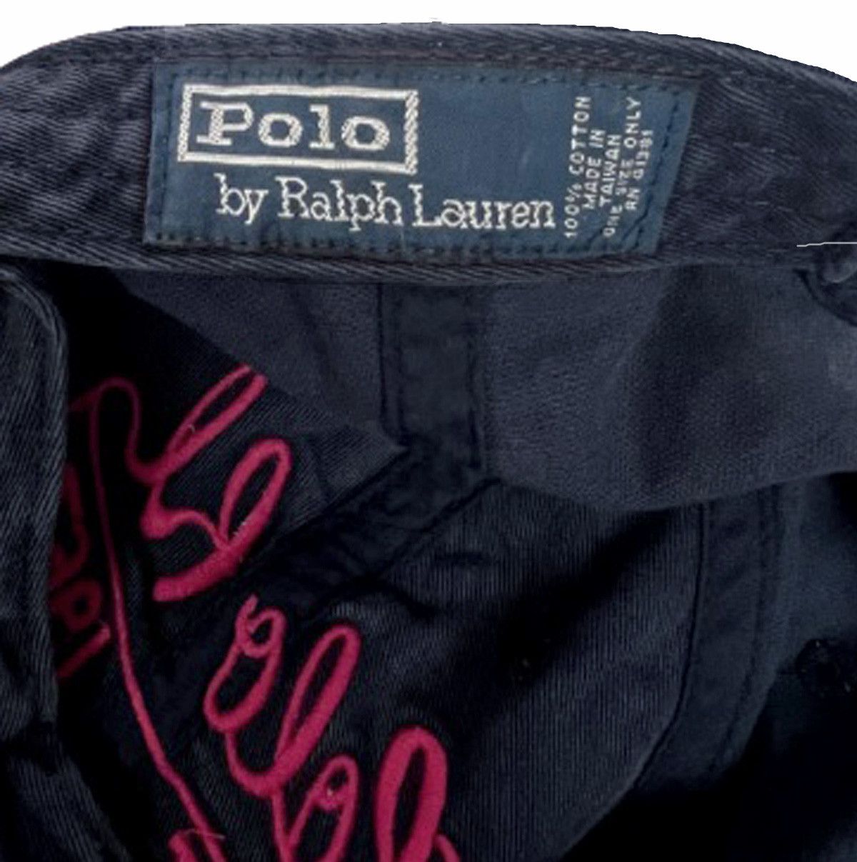 Polo Ralph Lauren NEW VINTAGE Polo Ralph Lauren Baseball Hat Navy Red Polo RL Size ONE SIZE - 4 Thumbnail