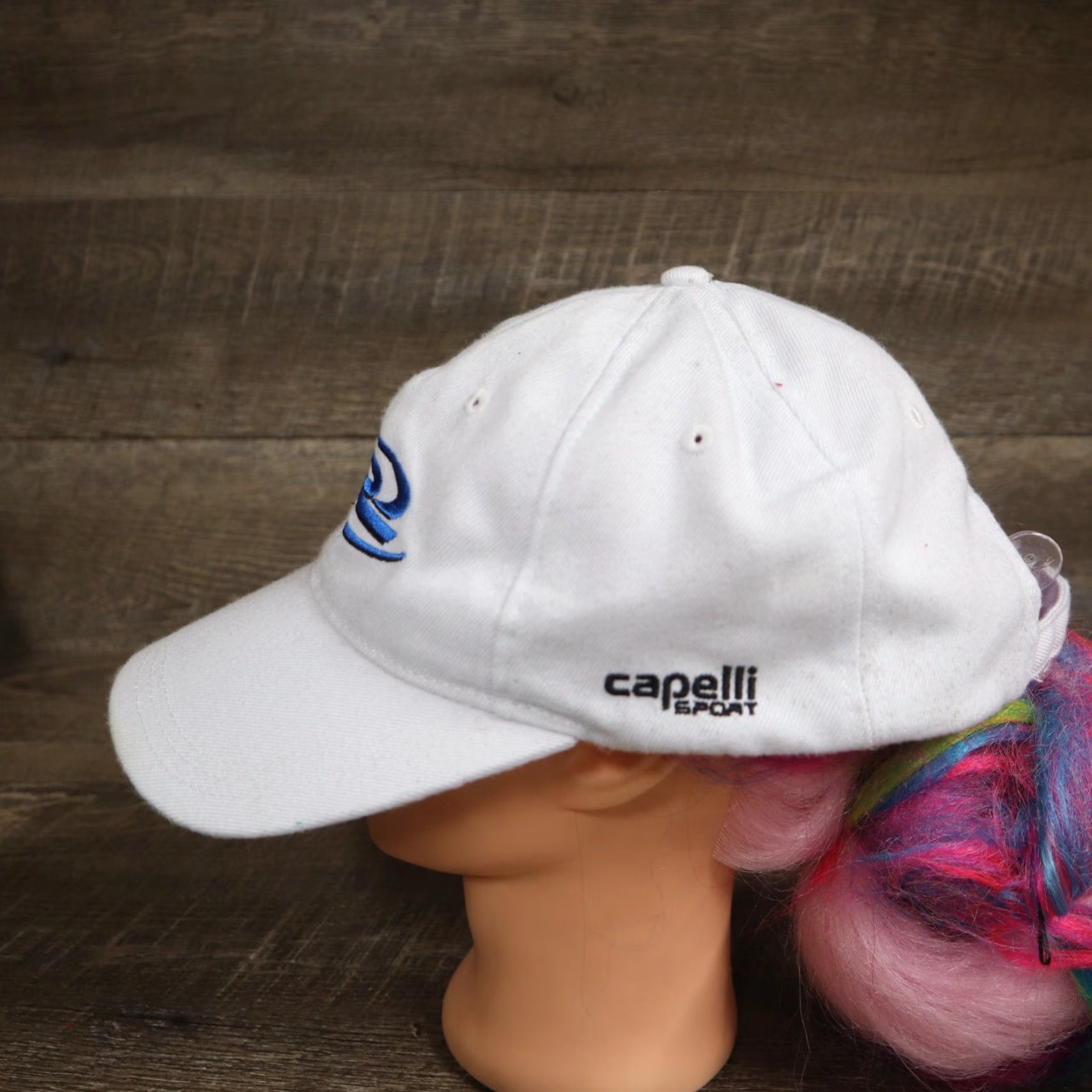 Vintage Ingersoll Hat Baseball Cap White Blue Logo Adjustable Adult Size ONE SIZE - 4 Thumbnail