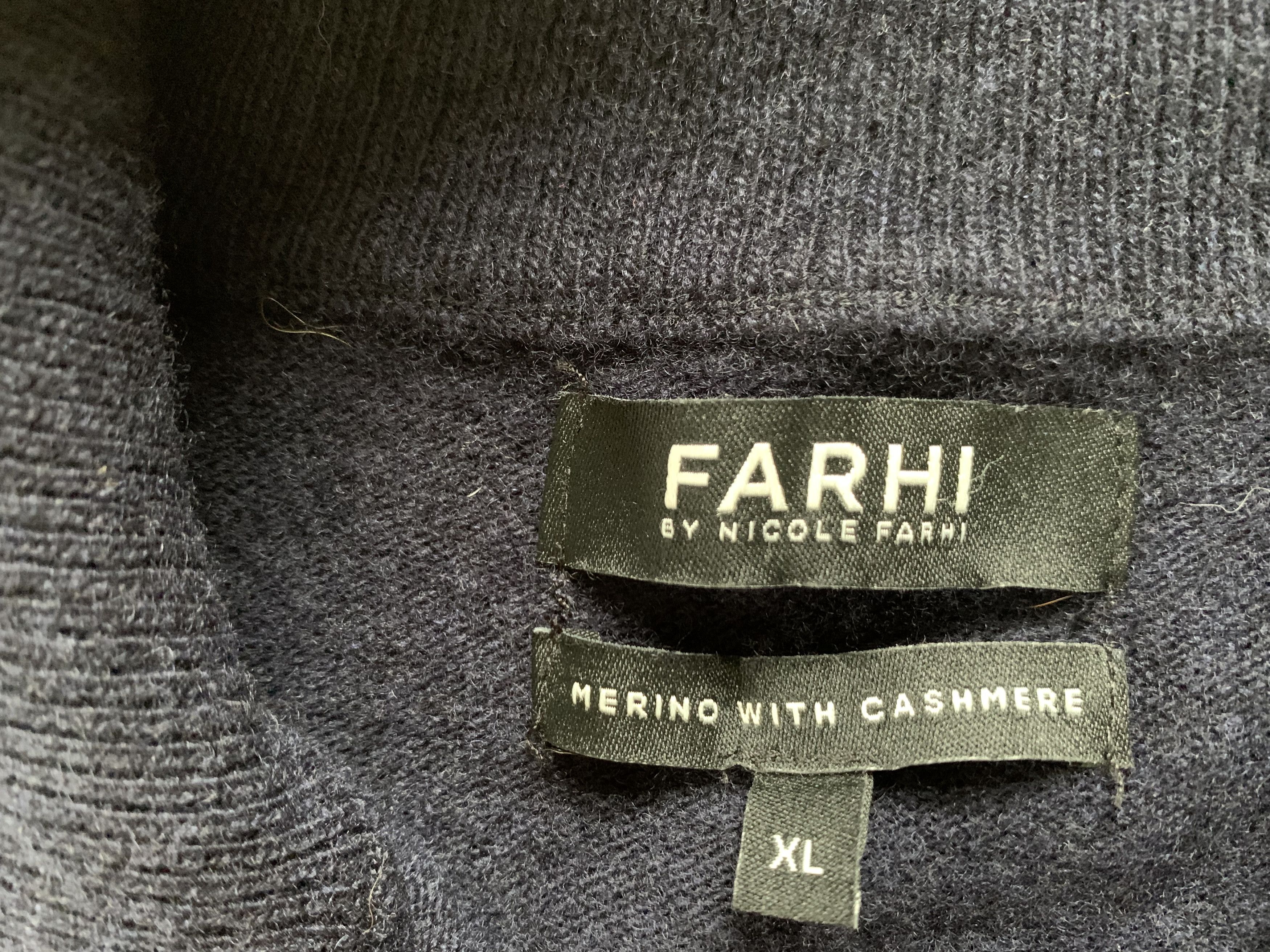 Farah Farah Merino Cashmere Wool Sweater Size US XL / EU 56 / 4 - 6 Thumbnail