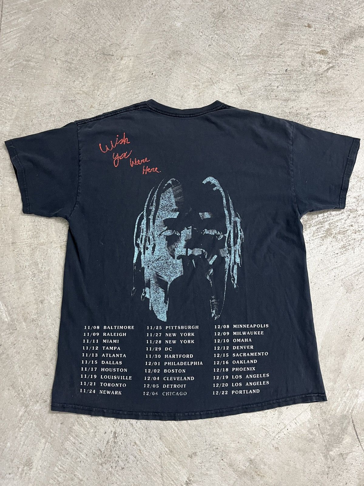 Travis Scott Travis Scott AstroWorld Wish You Were Here Tour Tee Size US L / EU 52-54 / 3 - 3 Thumbnail