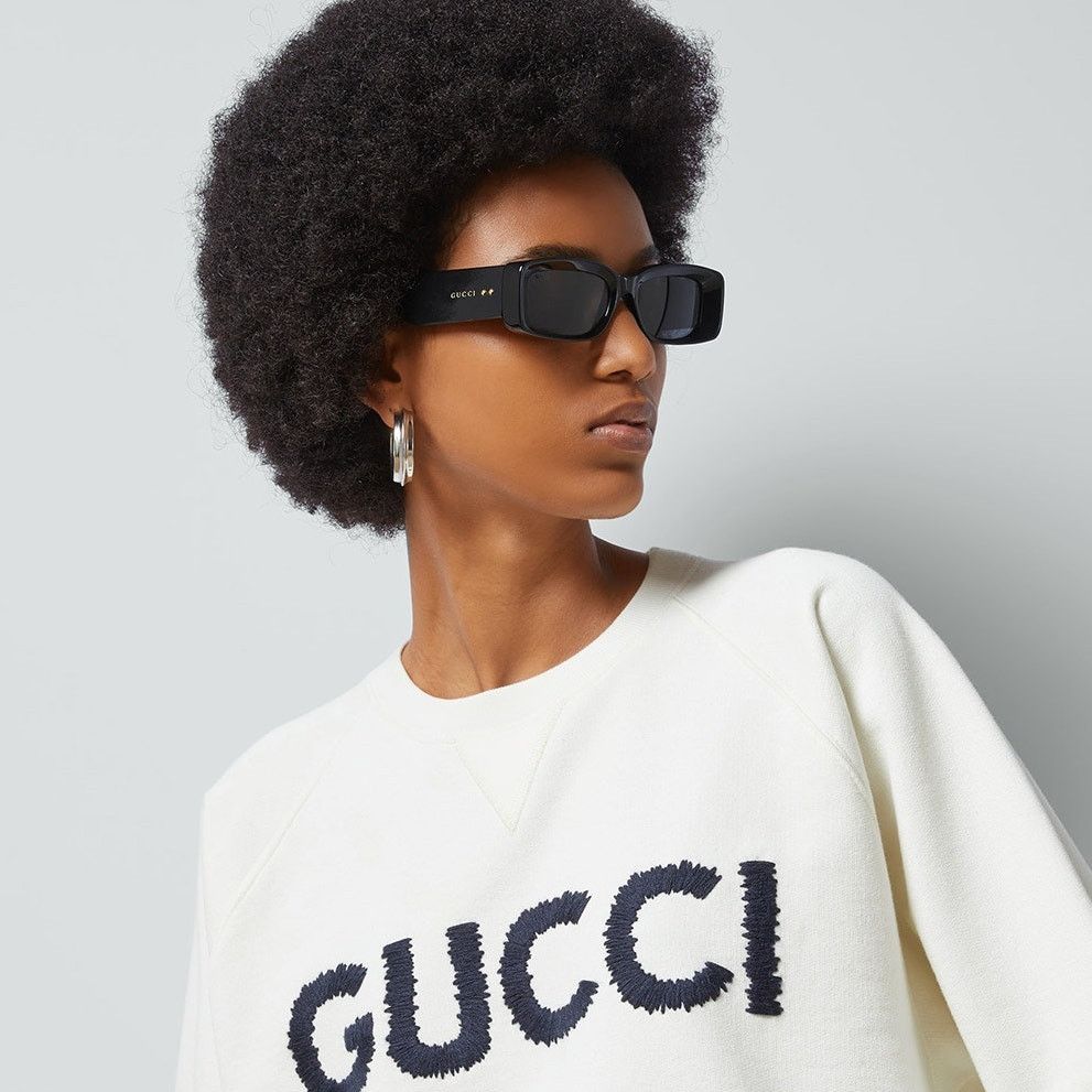 Gucci NEW Gucci Sunglasses GG1528S 001 Black Grey Unisex Authentic Size ONE SIZE - 2 Thumbnail