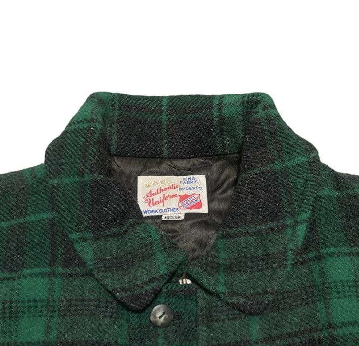 Japanese Brand Aunthentic Uniform Work Clothes Plaid Wool Jacket Size US M / EU 48-50 / 2 - 5 Thumbnail