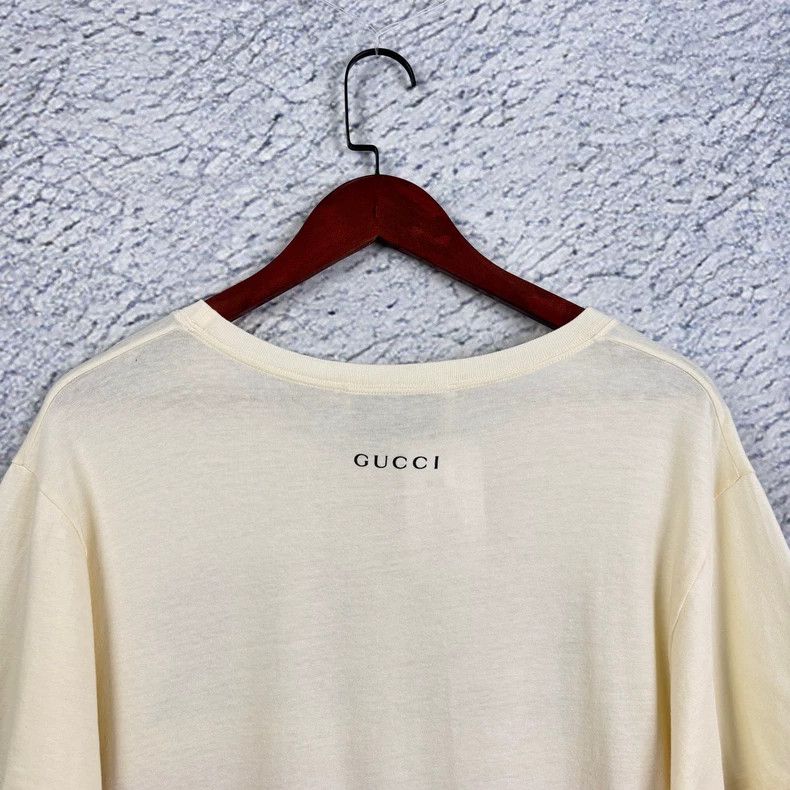 Gucci GucciBeige double tiger head sequin letter logo short-sleev Size US S / EU 44-46 / 1 - 7 Thumbnail