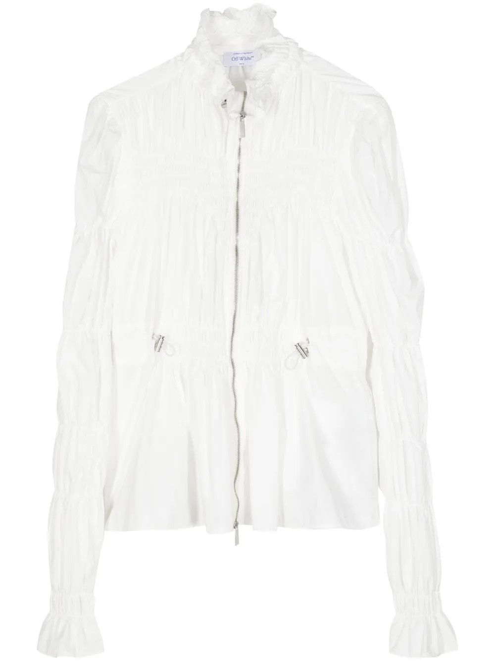Off-White o1y1125 Jacket in White Size S / US 4 / IT 40 - 1 Thumbnail