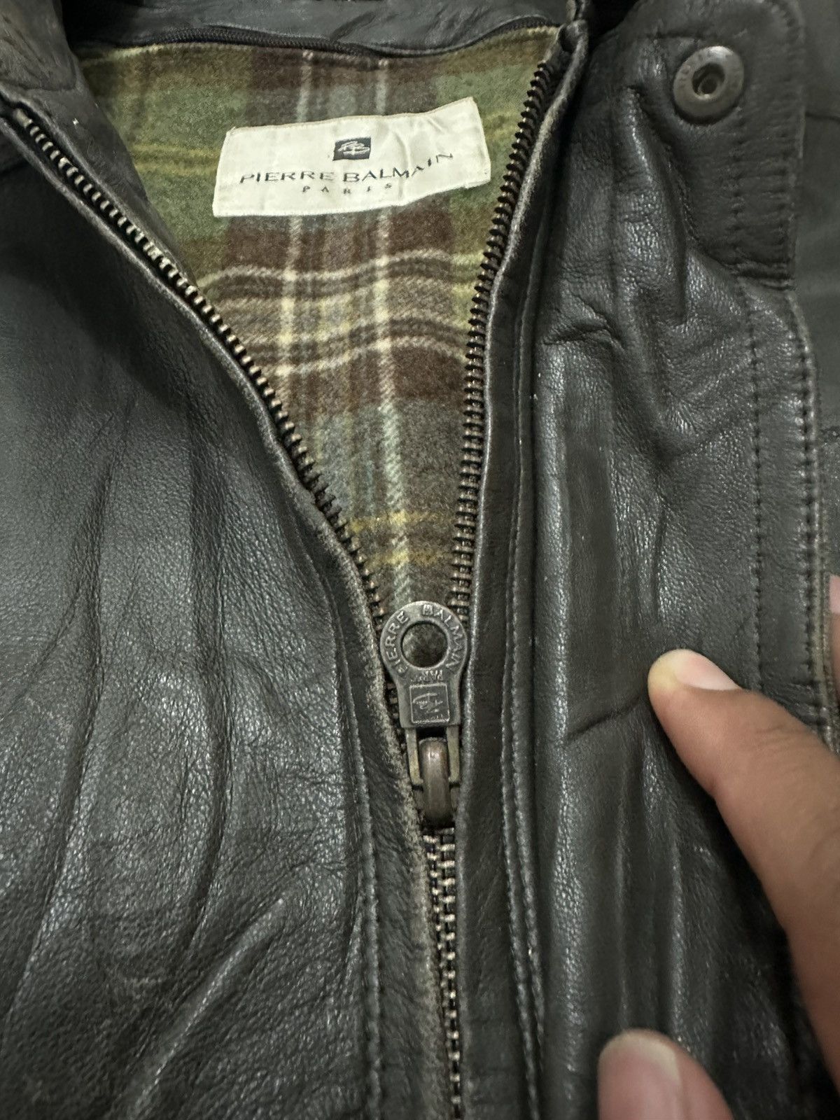 Other VTG PIERRE BALMAIN Leather Jacket Size US L / EU 52-54 / 3 - 7 Thumbnail
