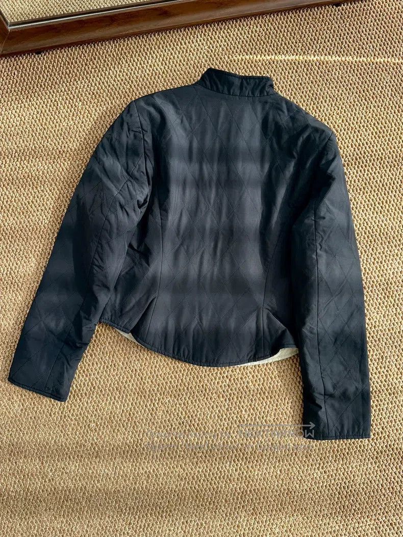 Hermes Hermes Bicolor simple chevron pattern cotton coat jacket, Size M / US 6-8 / IT 42-44 - 4 Thumbnail