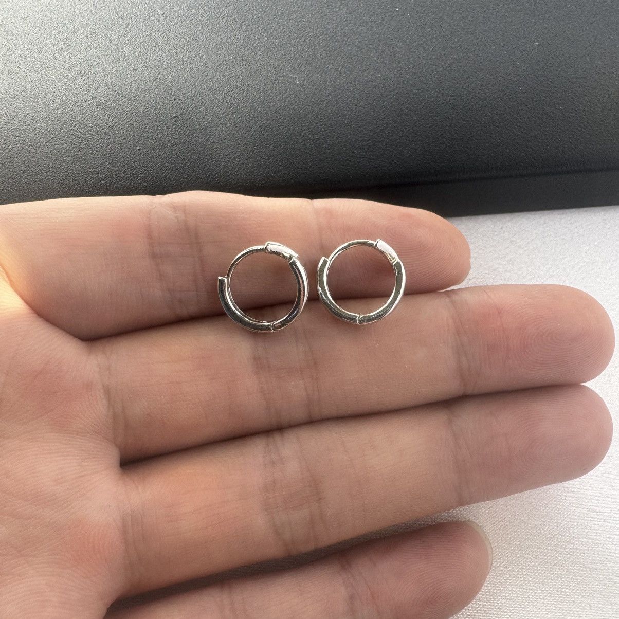 Other Small Lightning Hoop Earrings for Men Women Unisex Style Size ONE SIZE - 5 Thumbnail