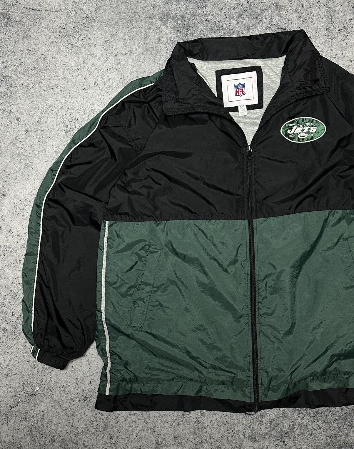 NFL Vintage New York NY Jets Nylon Jacket Size US XL / EU 56 / 4 - 2 Thumbnail