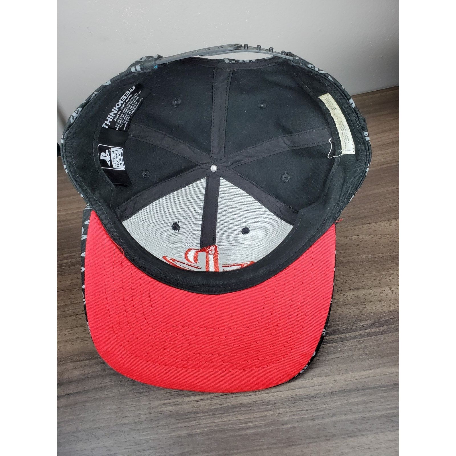 Playstation PlayStation Logo All Over Print Snapback Cap Think Geek Hat Size ONE SIZE - 7 Thumbnail