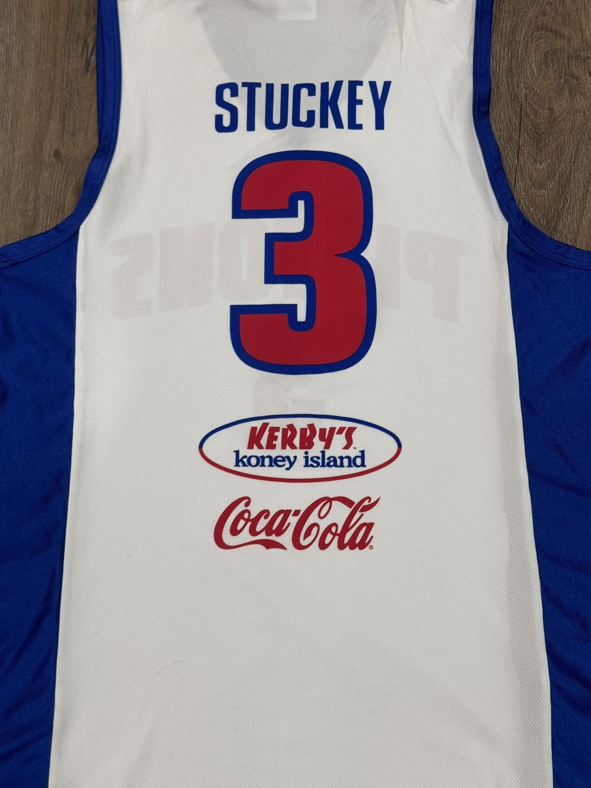 Vintage Detroit Pistons Rodney Stuckey Jersey Large White SGA Made Size US L / EU 52-54 / 3 - 6 Thumbnail