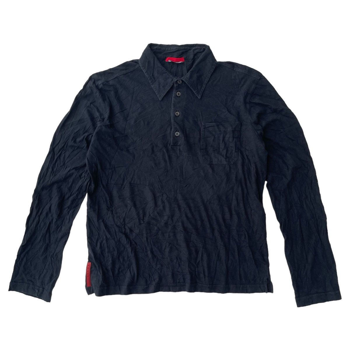 Prada Iconic Patches Longsleeve Polos
