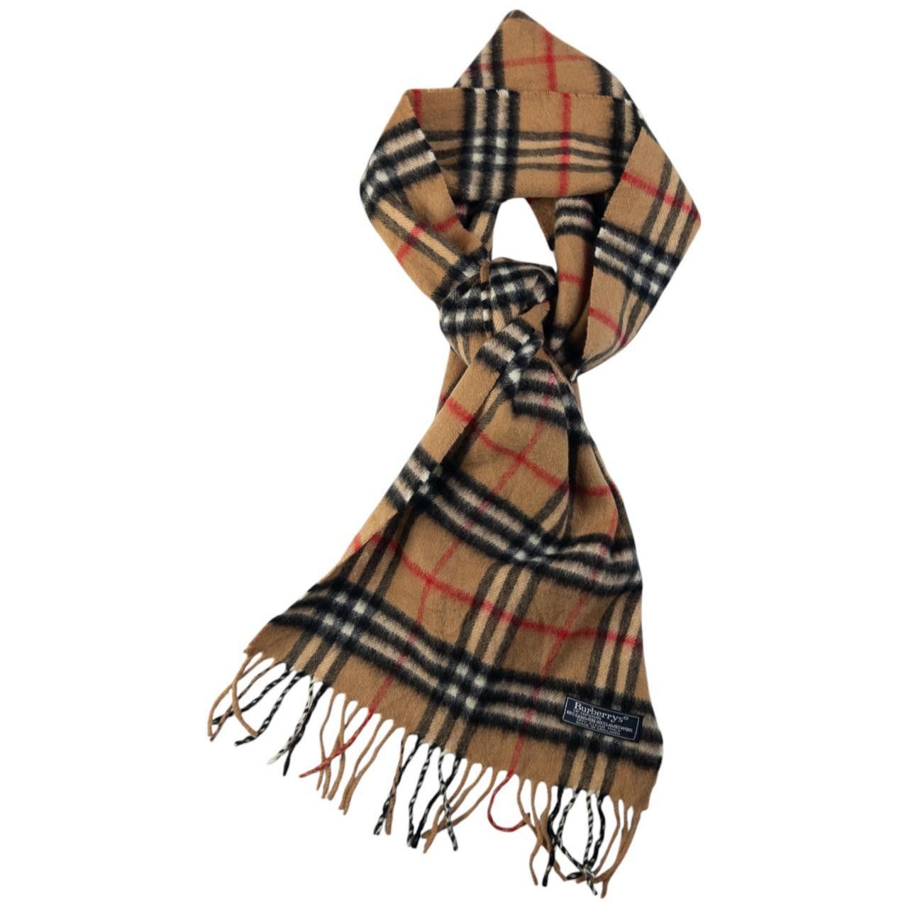 Burberry Vintage Burberry Nova Check Tassel Scarf Size ONE SIZE - 6 Thumbnail