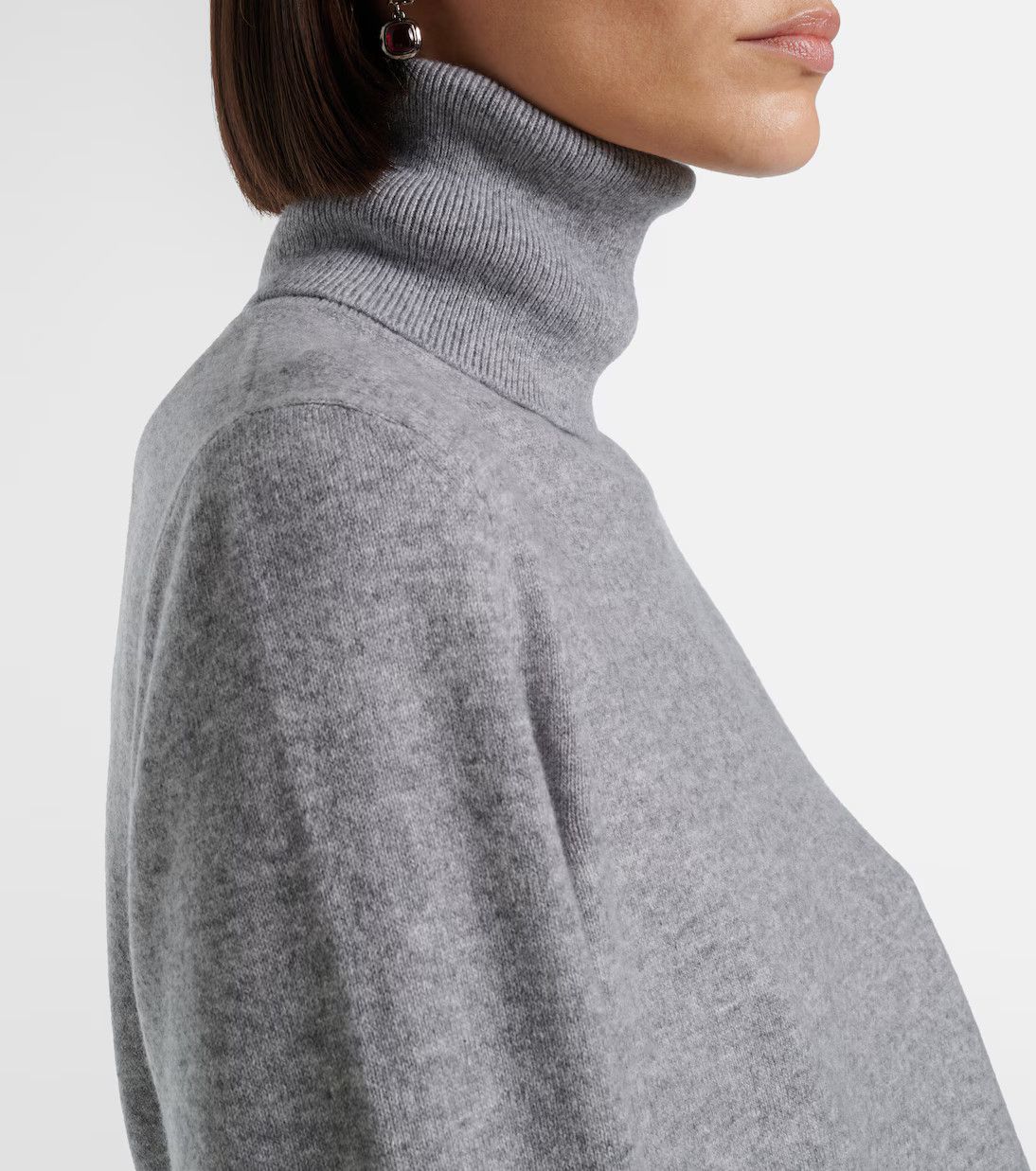 Saint Laurent Paris o1y0126 Turtleneck Sweater in Gray Size XS / US 0-2 / IT 36-38 - 3 Thumbnail