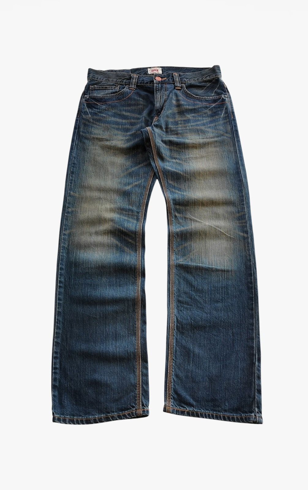 Edwin Vintage Edwin 403 XVS Earthy Mud Wash Loose Denim Jean Size US 36 / EU 52 - 3 Thumbnail