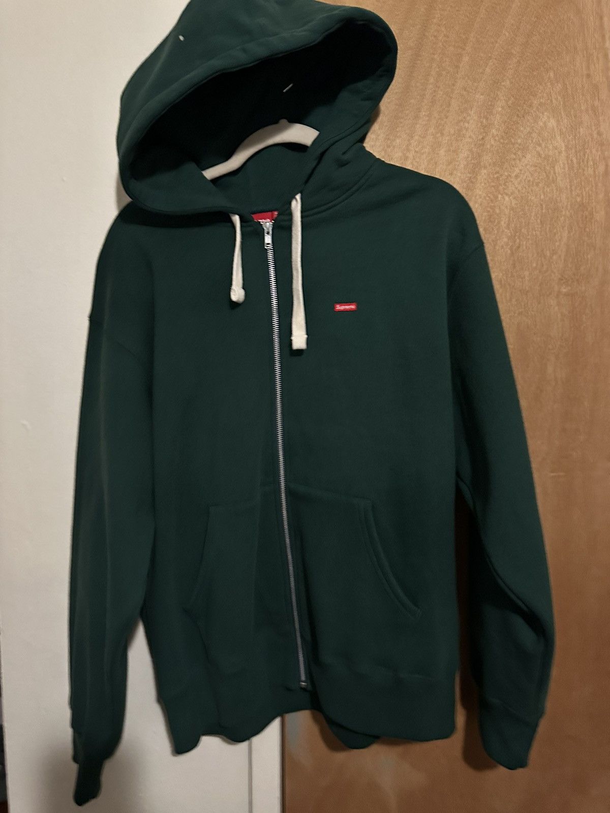 Supreme Supreme small box logo zip up hoodie | Grailed