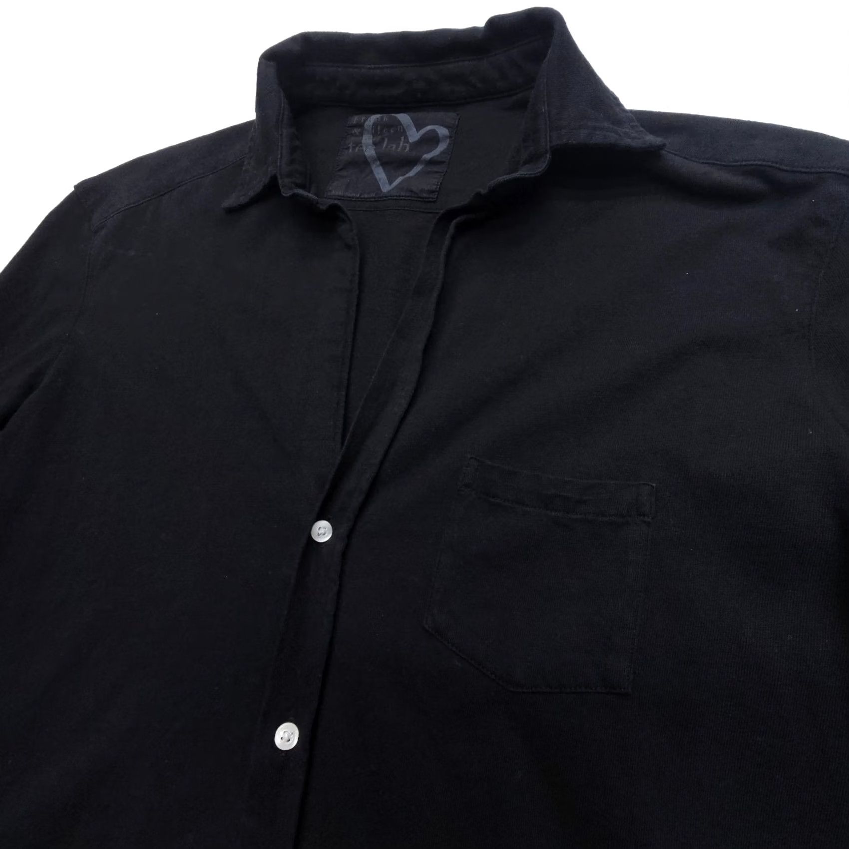 Frank & Eileen Frank & Eileen Shirt Womens XS Black Tee Lab Cotton Neck Minimalist Luxury Size XS / US 0-2 / IT 36-38 - 3 Thumbnail