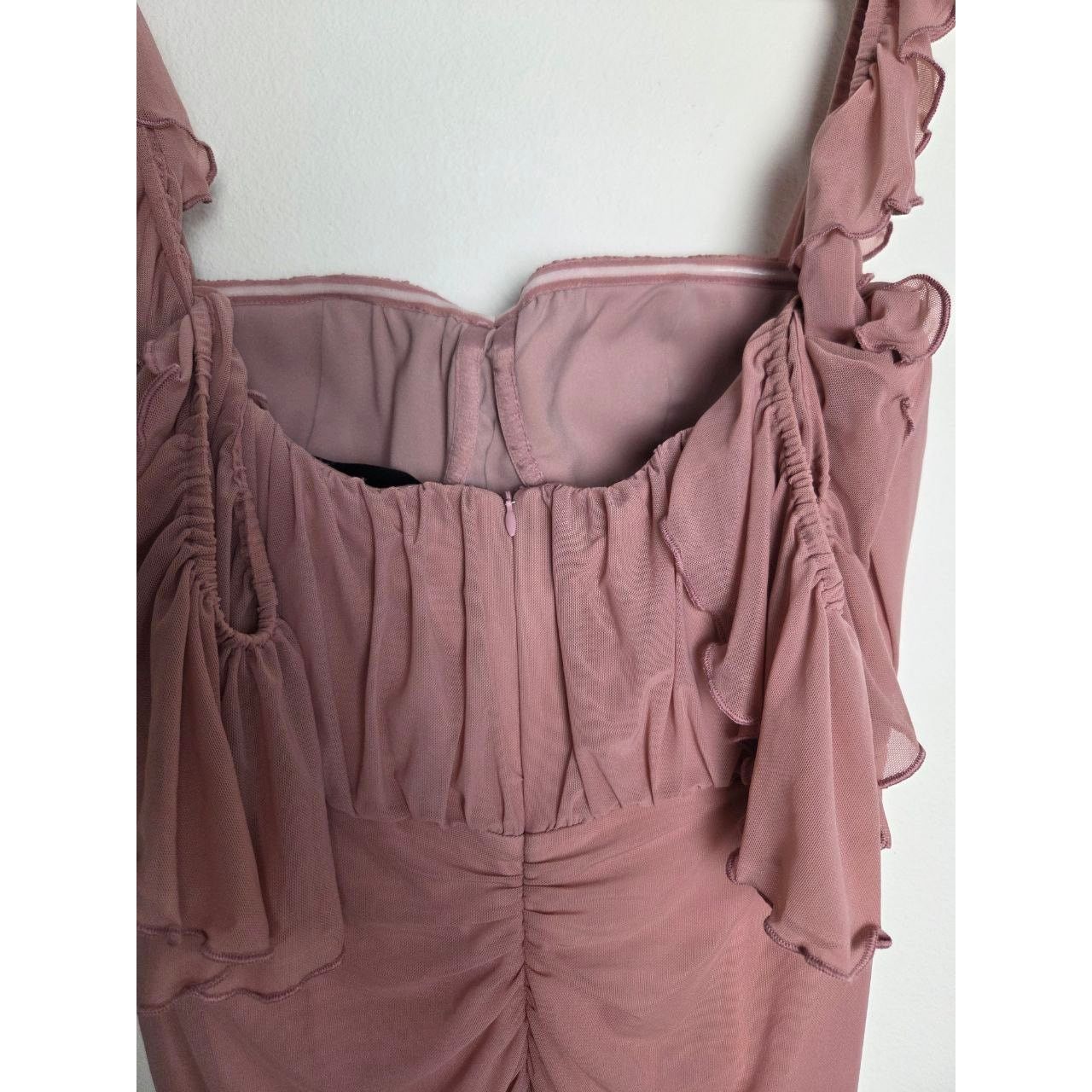 REVOLVE Michael Costello REVOLVE Micah Dress Ruched Mini Pink Medium Size M / US 6-8 / IT 42-44 - 7 Thumbnail