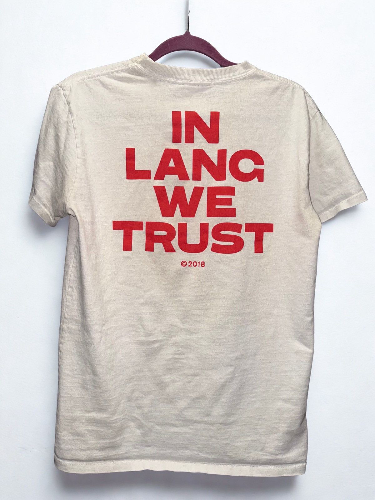 Helmut Lang Helmut Lang “In Lang We Trust” T-Shirt Size US S / EU 44-46 / 1 - 1 Thumbnail