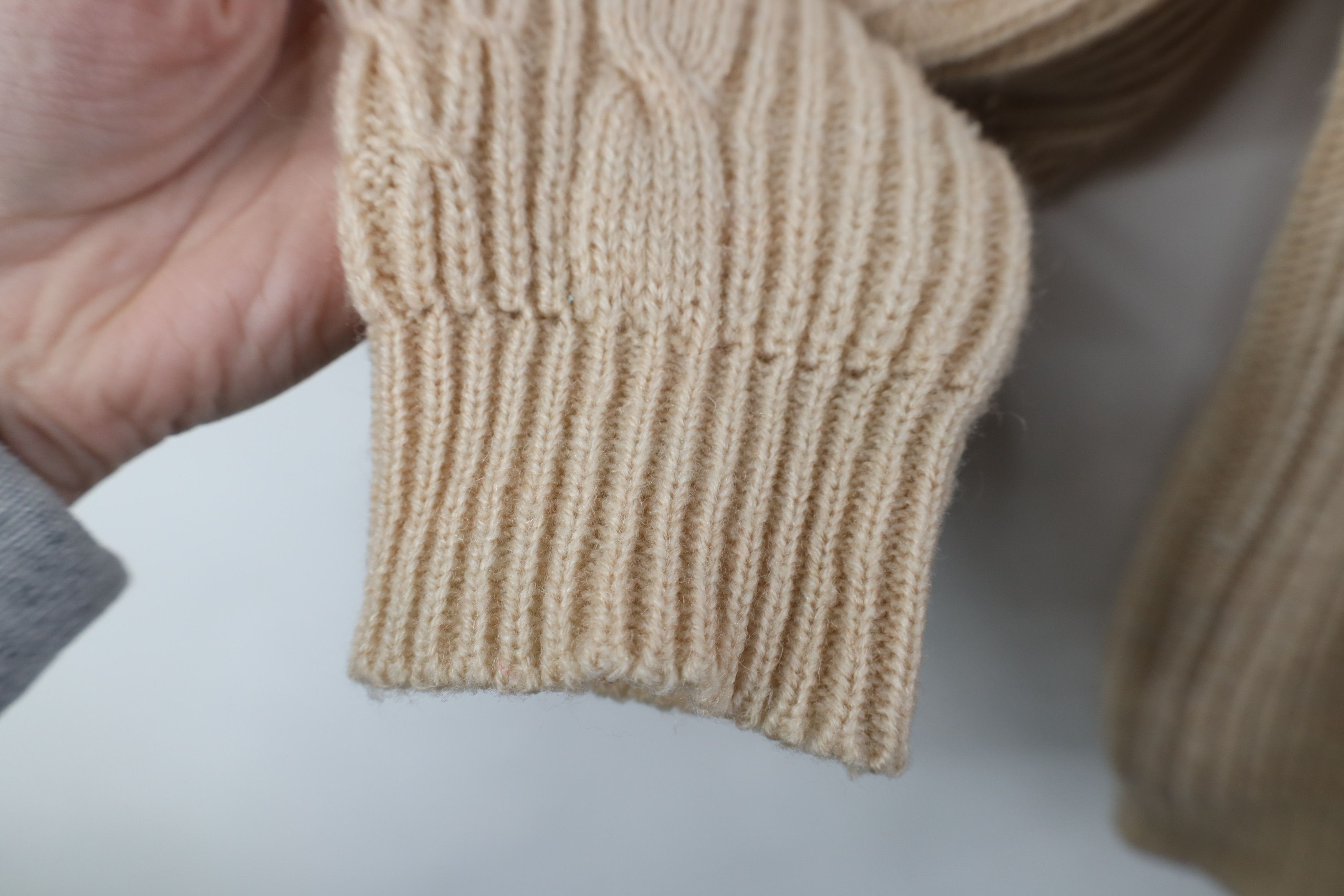 Vintage Vintage 70s Streetwear Cable Knit Fisherman Shawl Sweater Size US XL / EU 56 / 4 - 7 Thumbnail