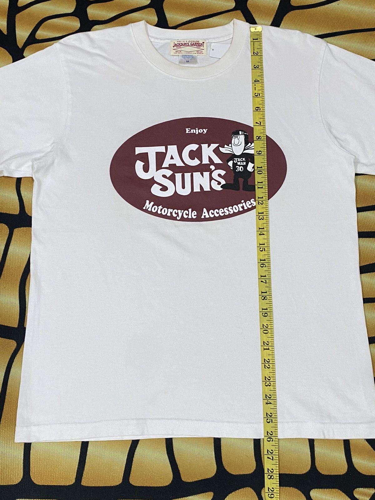 Vintage RARE VINTAGE Y2K JACK SUNS MOTORCYCLE WHITE TEE Size US M / EU 48-50 / 2 - 8 Thumbnail