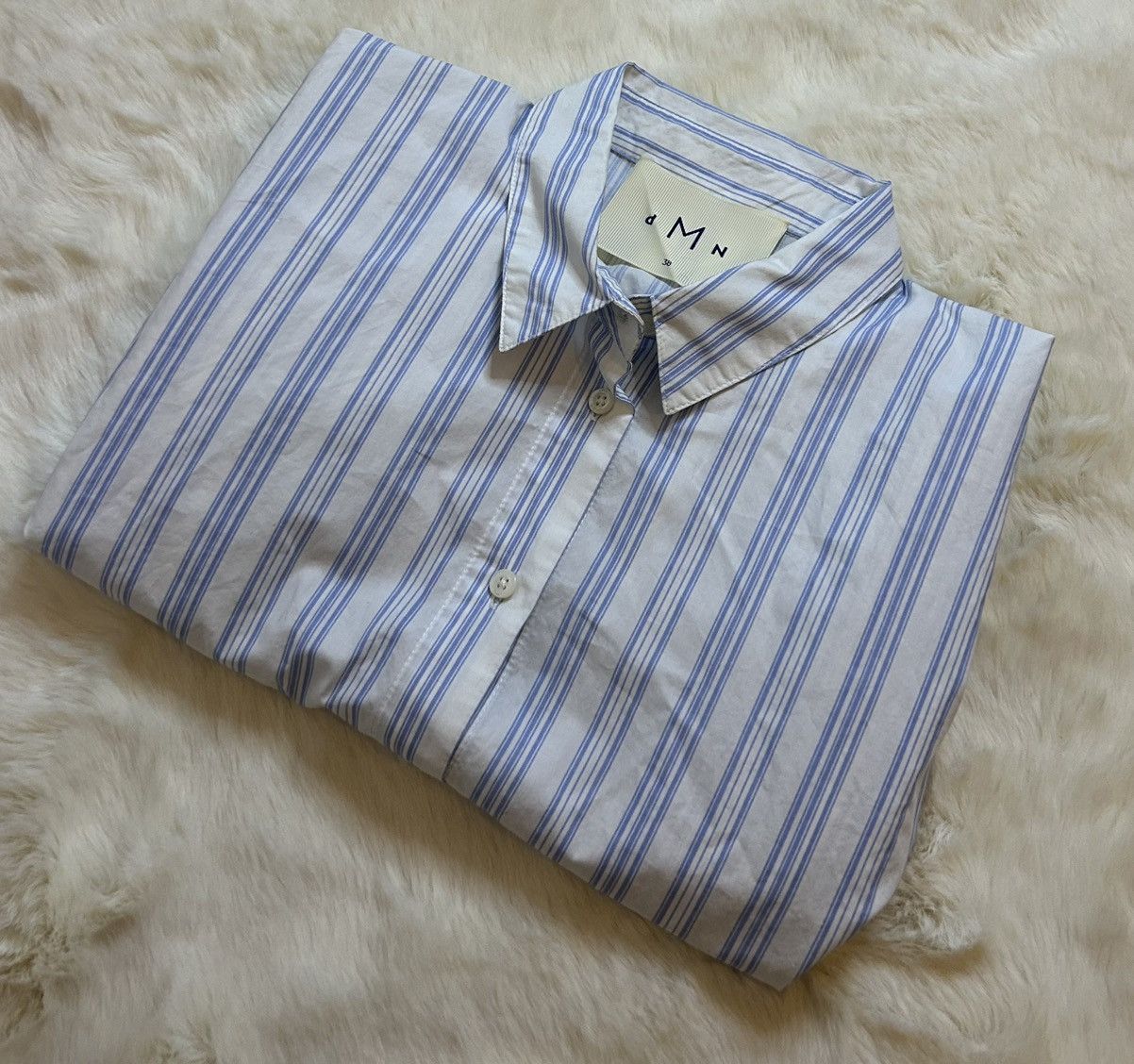 Other DMN Demeure Striped Shirt - Floral Cuff Details - Size 38/M Size M / US 6-8 / IT 42-44 - 5 Thumbnail