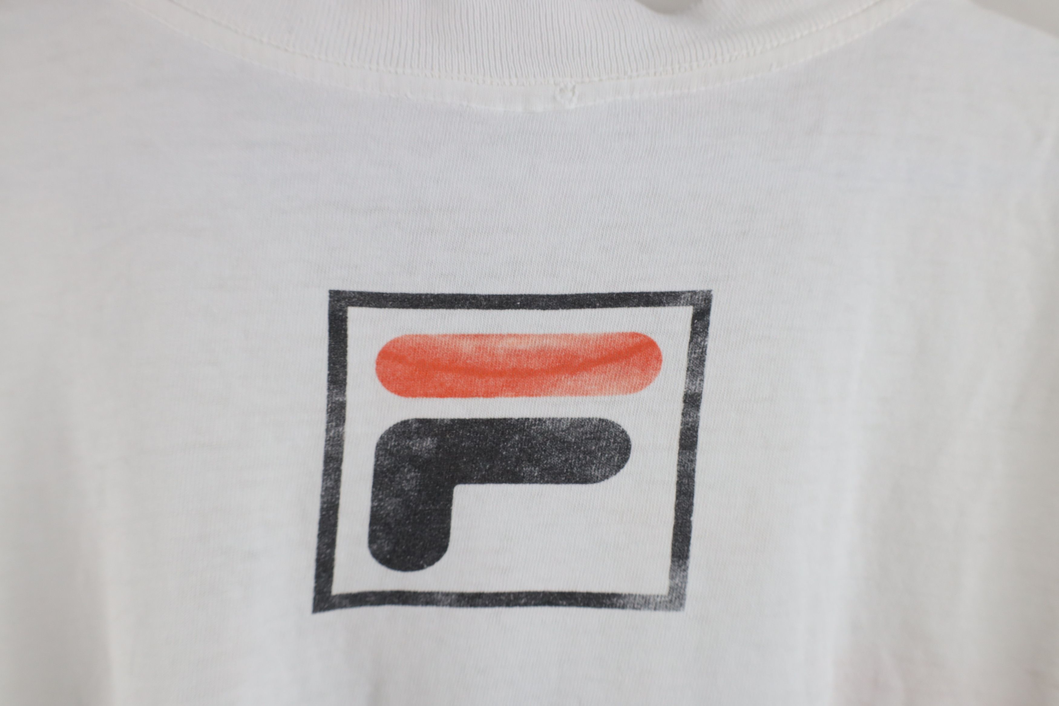 Fila × Vintage Vintage 90s Fila Spell Out Big Logo Short Sleeve T-Shirt USA Size US L / EU 52-54 / 3 - 12 Thumbnail