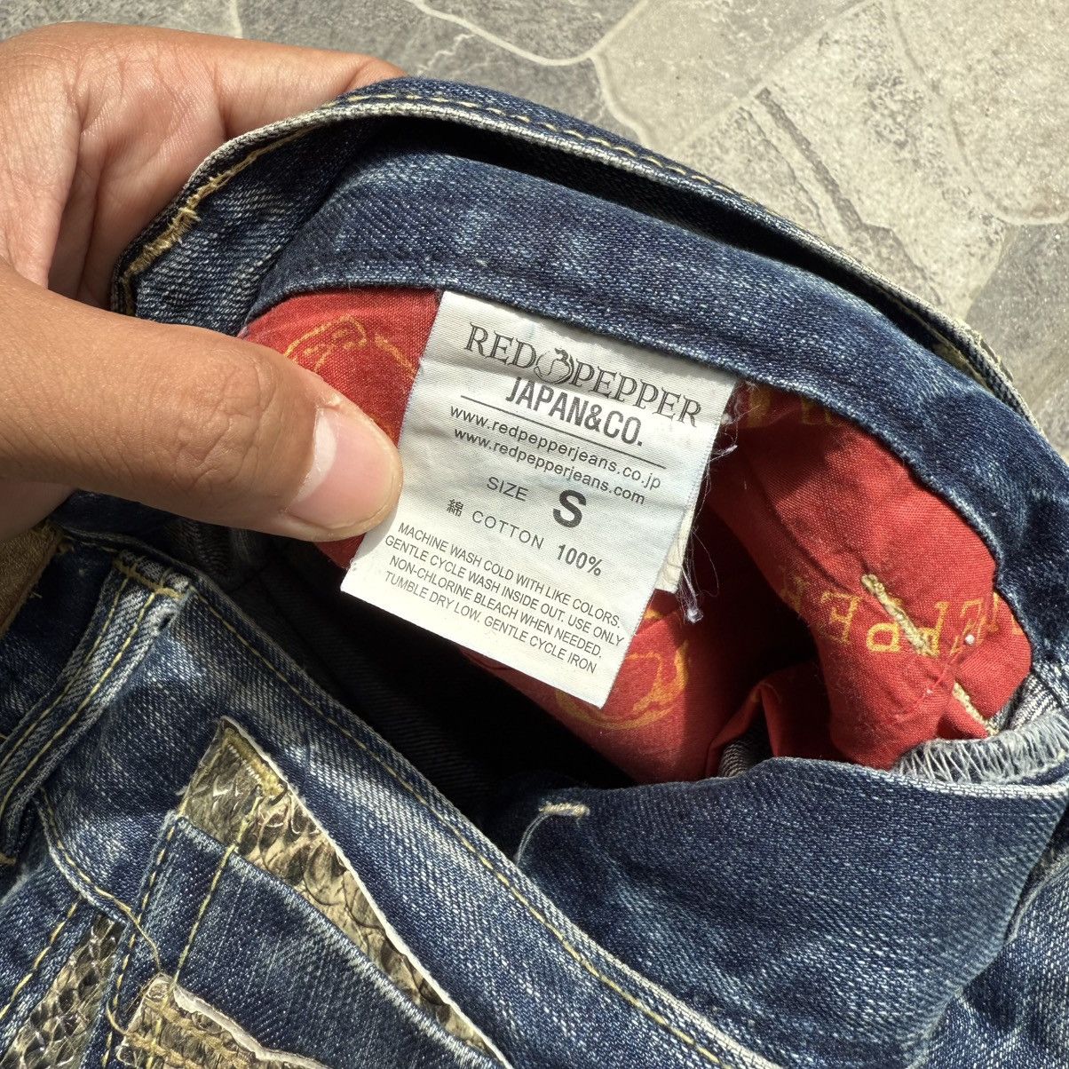 Japanese Brand Denim Flare Red Pepper Vintage Size US 31 - 10 Thumbnail