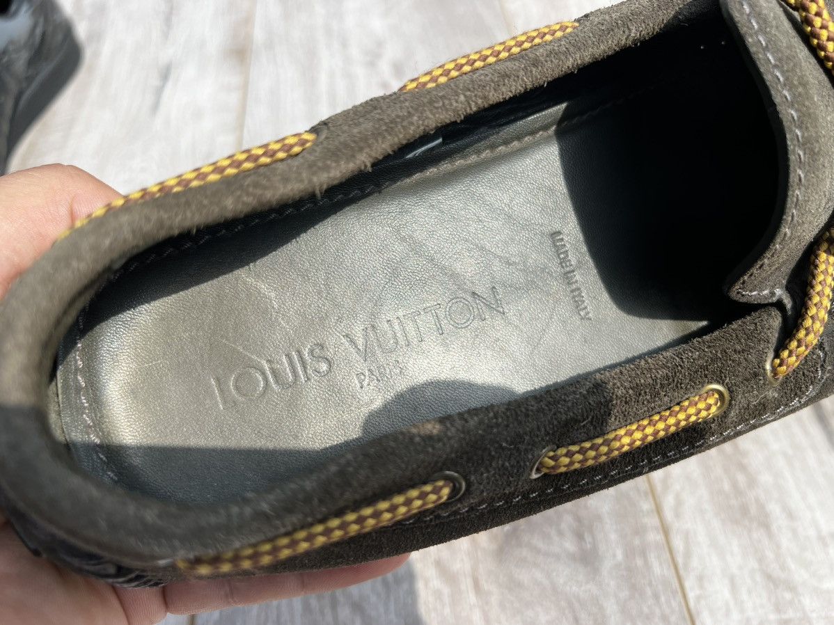 Car Shoe × Louis Vuitton Louis Vuitton Arizona Driving Moccasin Navy Size US 8.5 / EU 41-42 - 9 Thumbnail