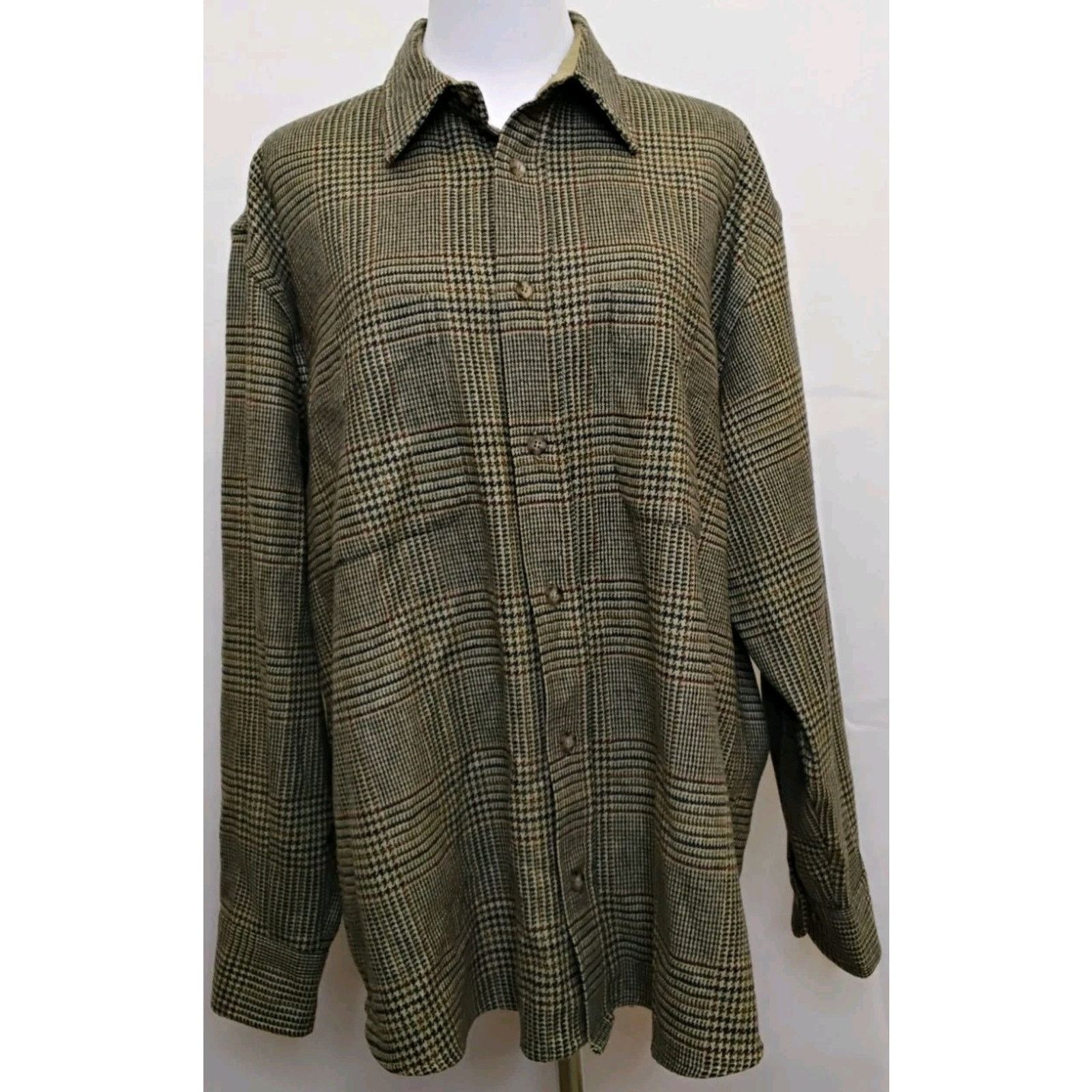 Other The J. Peterman Co. Lambswool Button Up Shirt Women L Brown Size L / US 10 / IT 46 - 2 Thumbnail