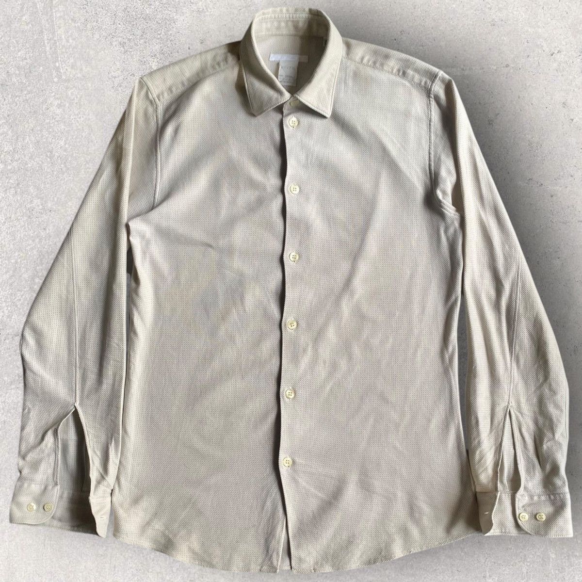 Helmut Lang Helmut Lang Archive Beige Mesh Shirt Size US S / EU 44-46 / 1 - 2 Thumbnail
