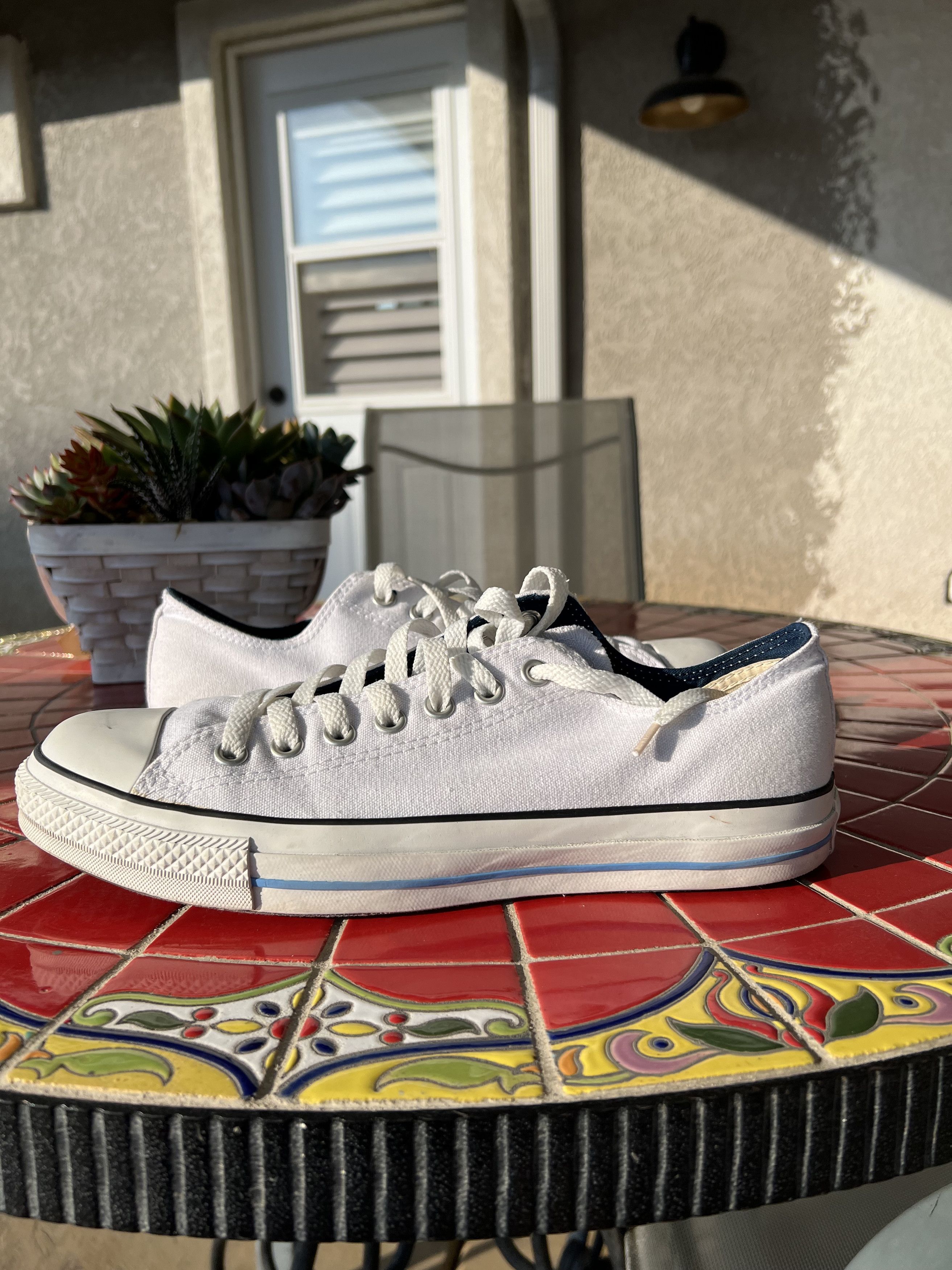 Converse Converse Adult Unisex Chuck Taylor Double Tongue Ox WT/NY/BL Size US 10 / EU 43 - 2 Thumbnail