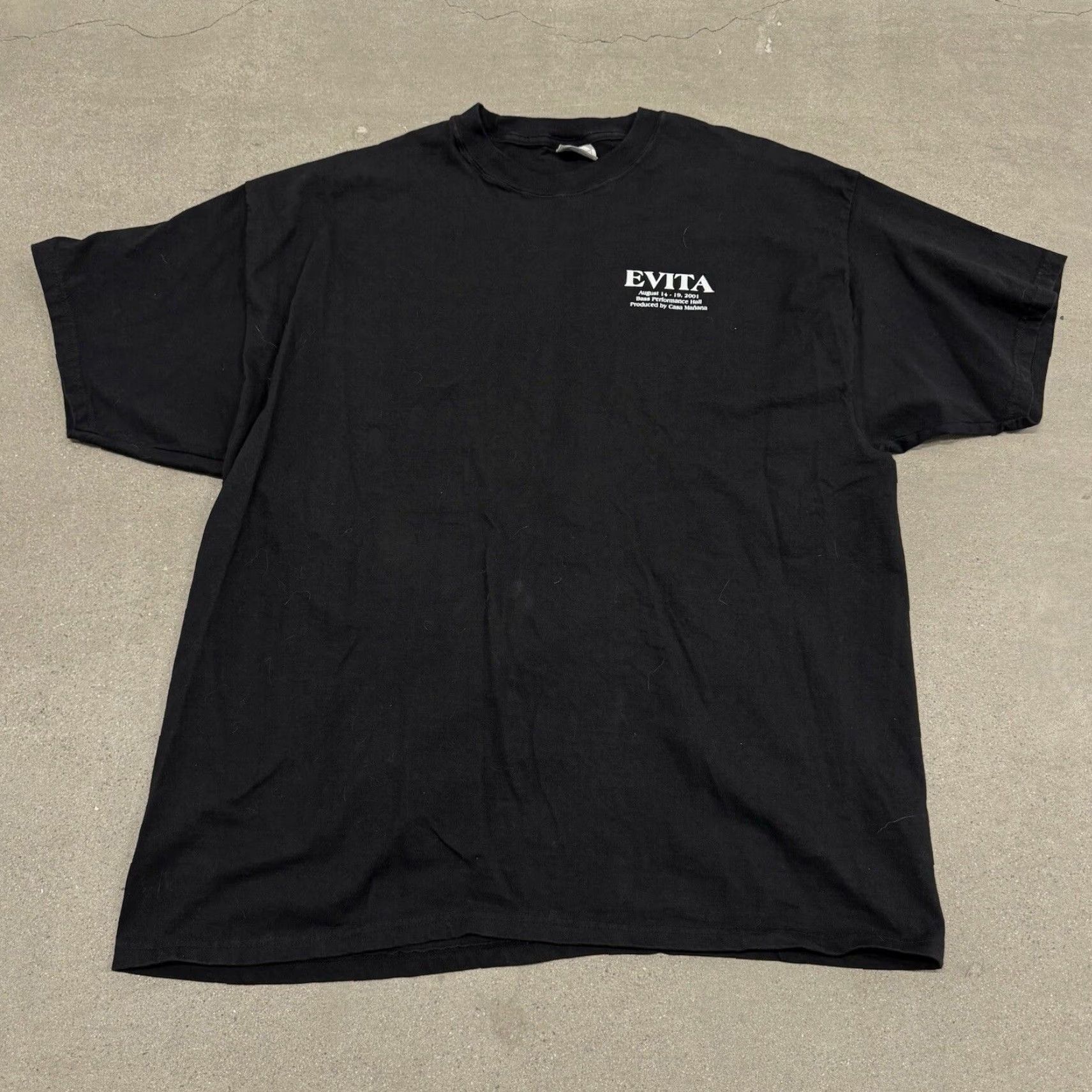 VINTAGE Madonna EVITA Film T-Shirt Men 2XL Black 2000s RARE