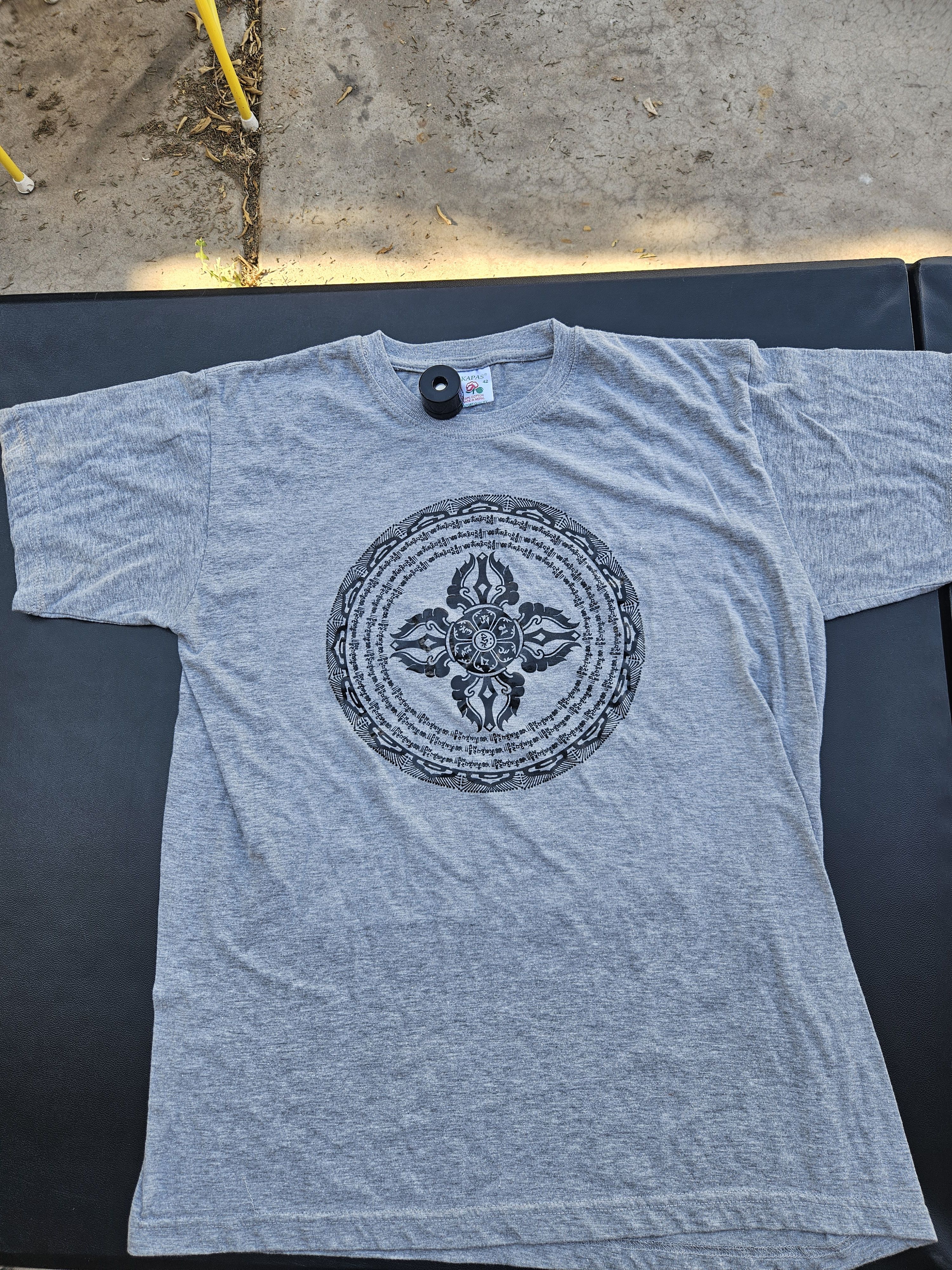 Other Vintage Kapas Spiritual Mandala Graphic Tee Size US L / EU 52-54 / 3 - 1 Thumbnail