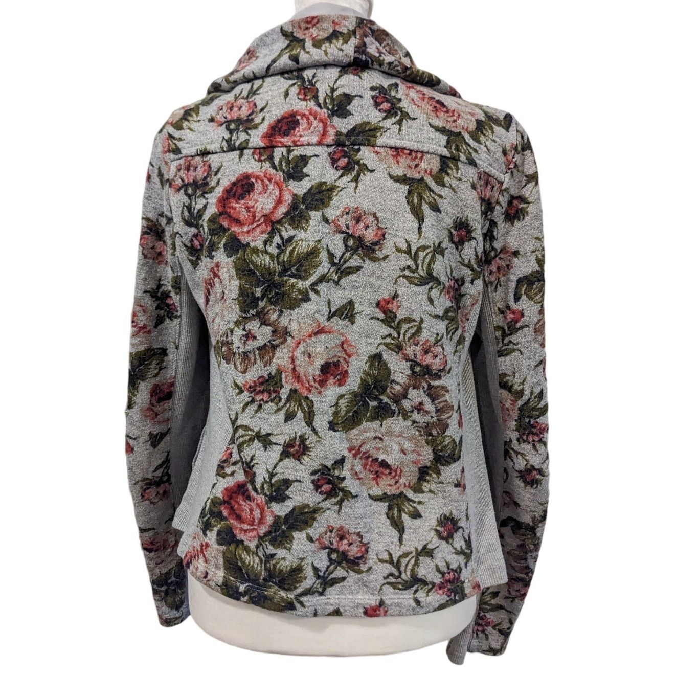 Anthropologie Saturday Sunday Anthropologie Knit Florascape Moto Jacket Size S / US 4 / IT 40 - 5 Thumbnail